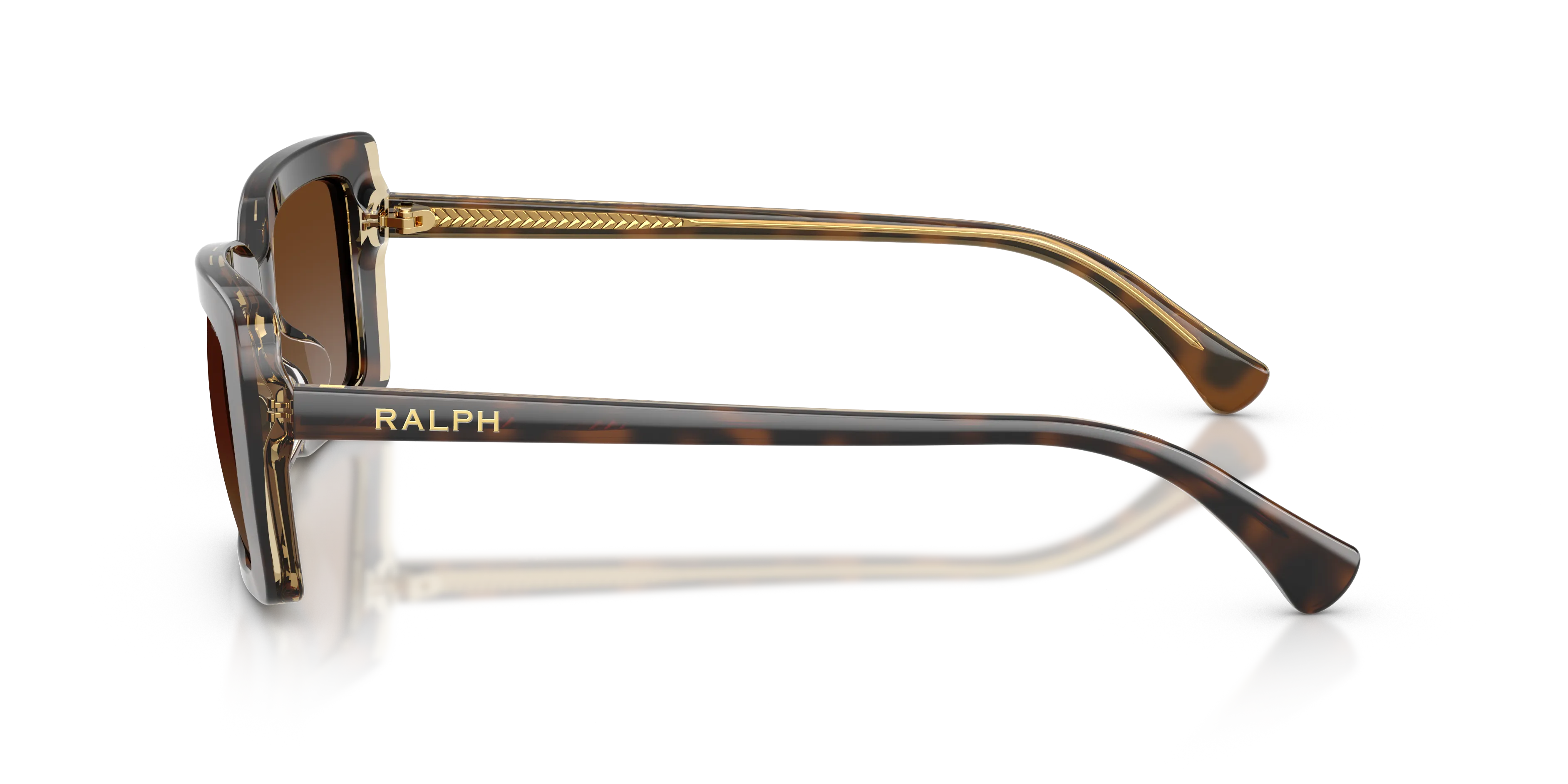 Ralph Lauren RA5342U 6294T5 Occhiali da sole Acetato Tartaruga Marrone Squadrata Polarizzata - immagine 4