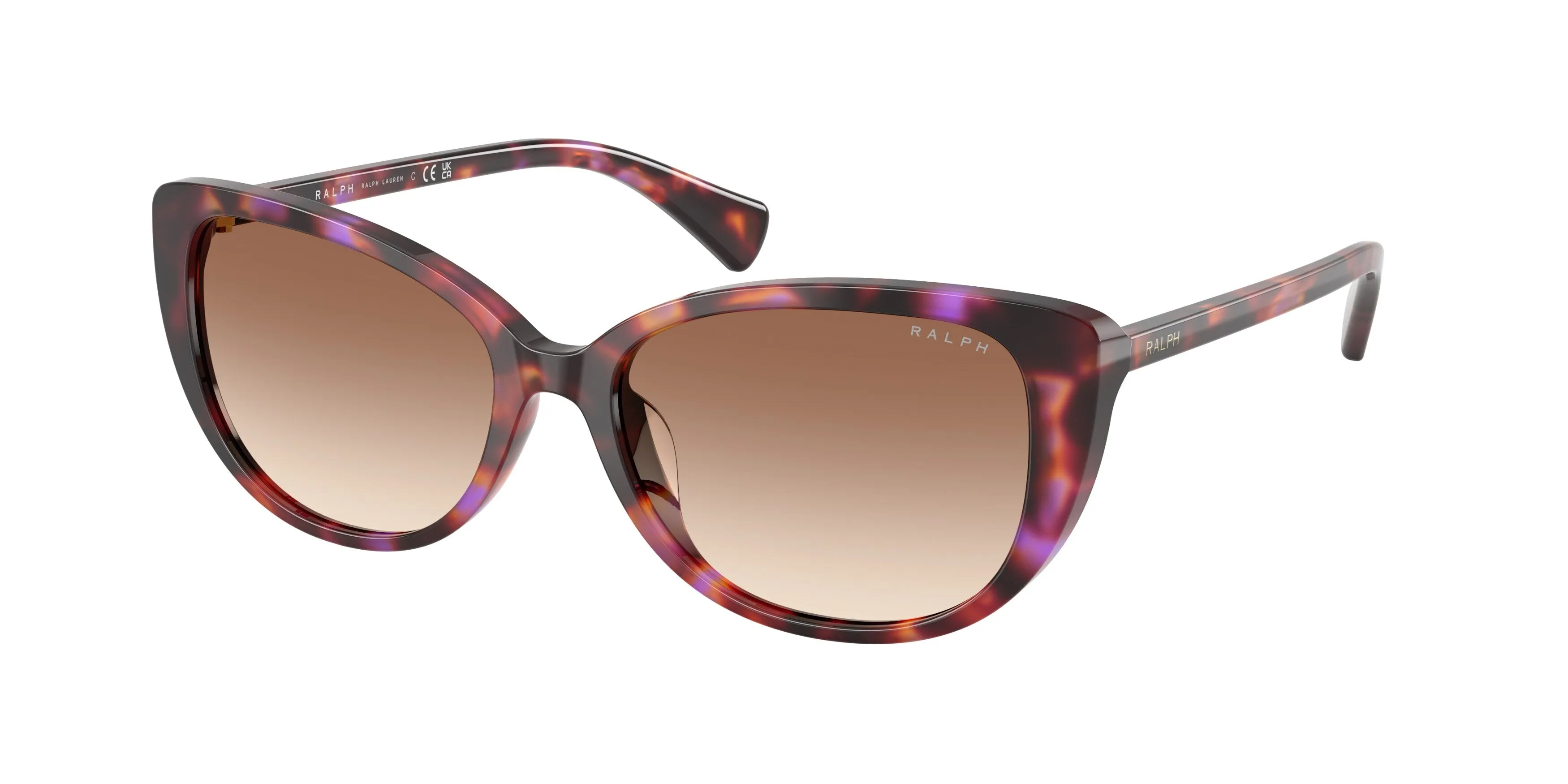 Ralph Lauren RA5340U 623913 Occhiali da sole Acetato Viola Marrone Farfalla Normale Sfumato - immagine 1