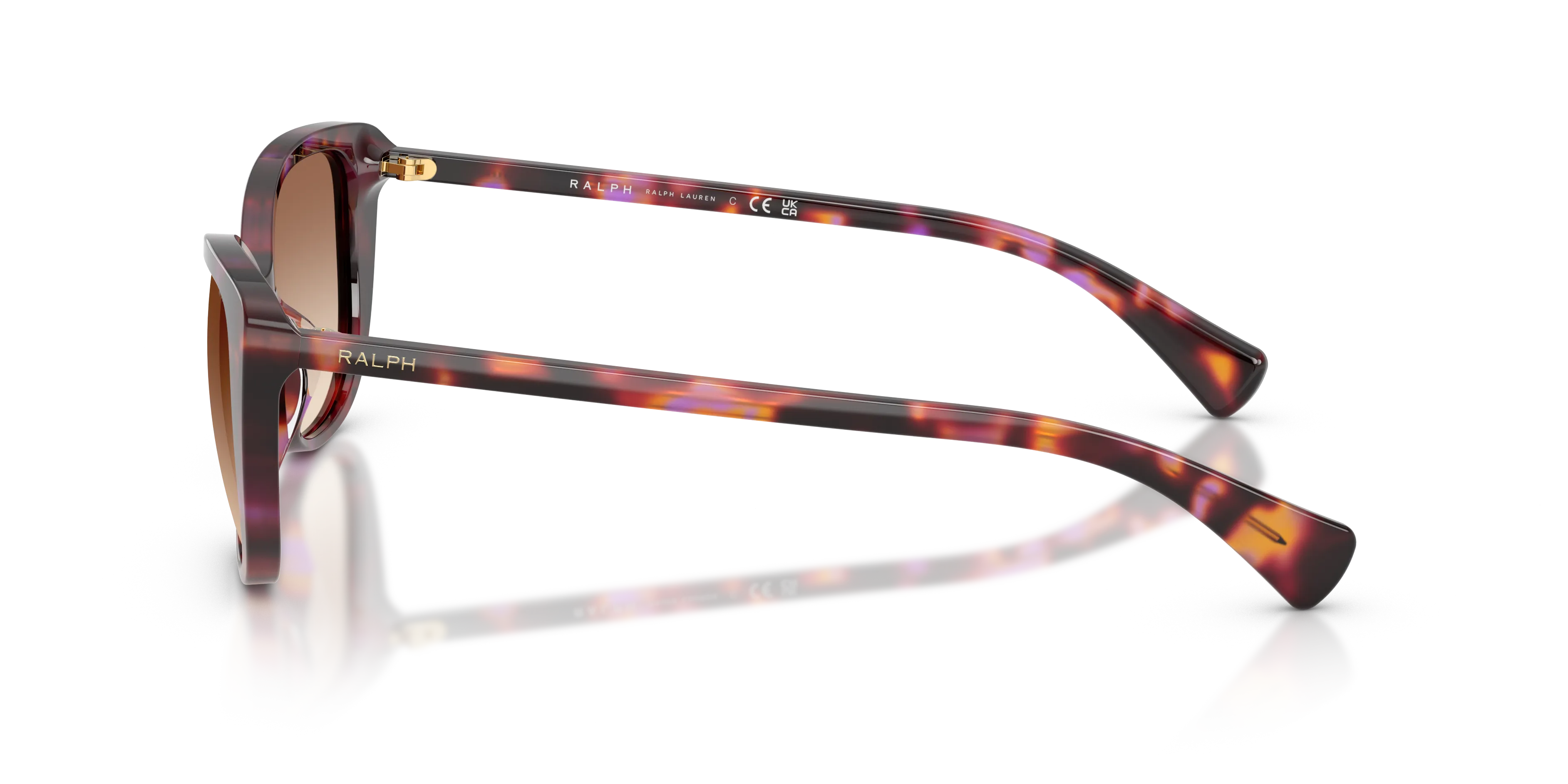 Ralph Lauren RA5340U 623913 Occhiali da sole Acetato Viola Marrone Farfalla Normale Sfumato - immagine 4