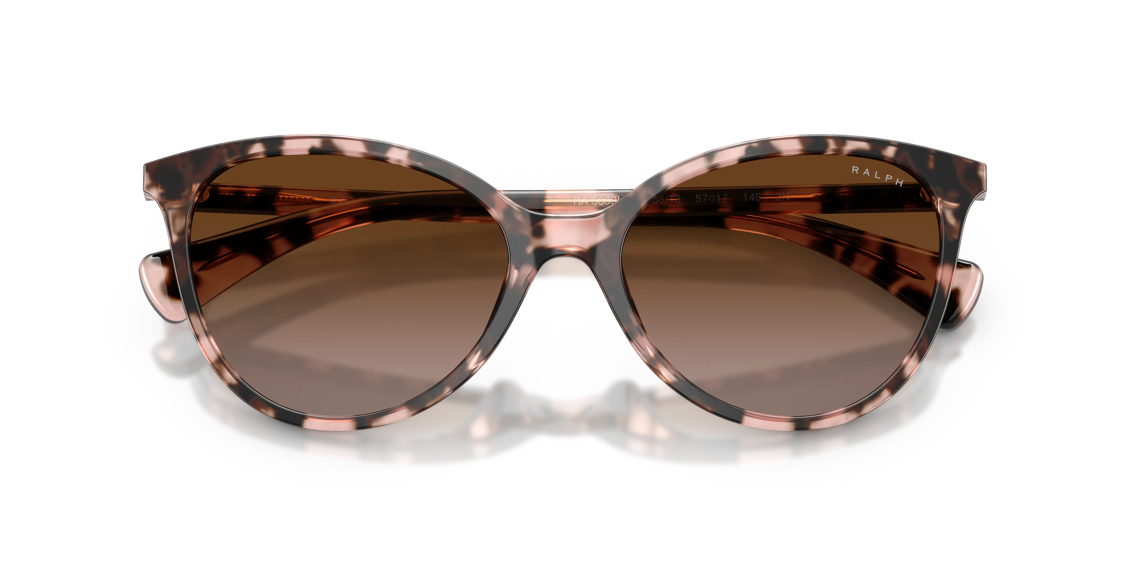 Ralph Lauren RA5339U 605813 Occhiali da sole Acetato Tartaruga Marrone Pantos Normale Sfumato - immagine 2
