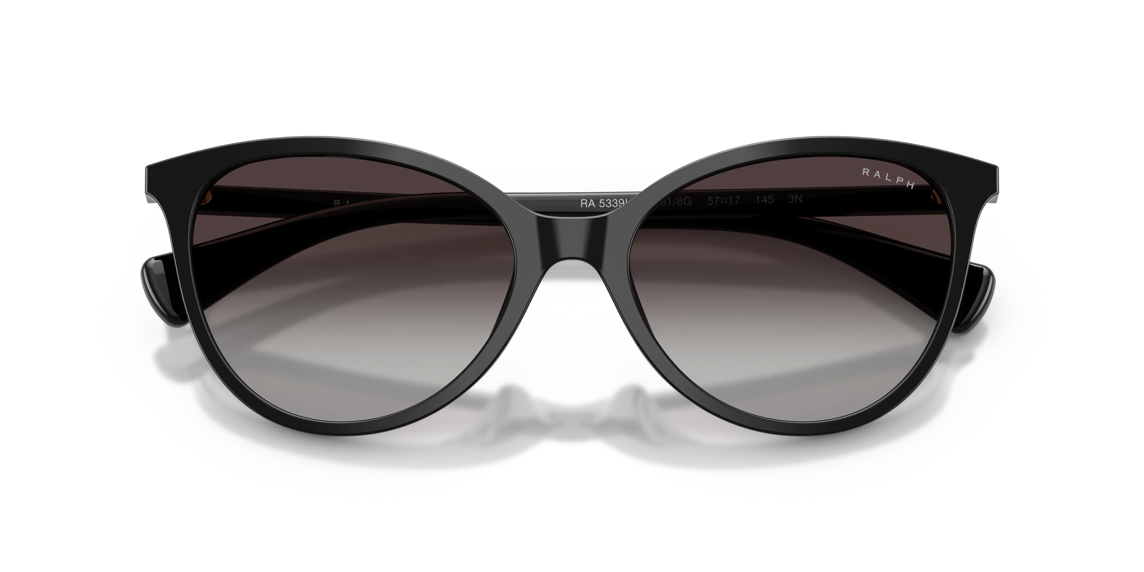 Ralph Lauren RA5339U 50018G Occhiali da sole Acetato Nero Grigio Pantos Normale Sfumato - immagine 2