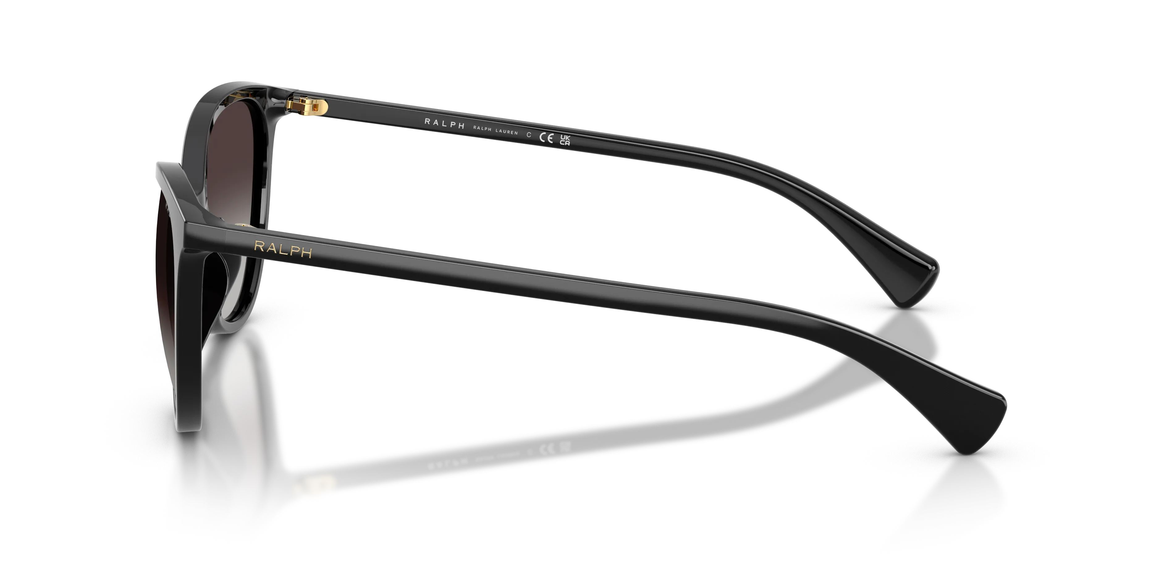Ralph Lauren RA5339U 50018G Occhiali da sole Acetato Nero Grigio Pantos Normale Sfumato - immagine 4