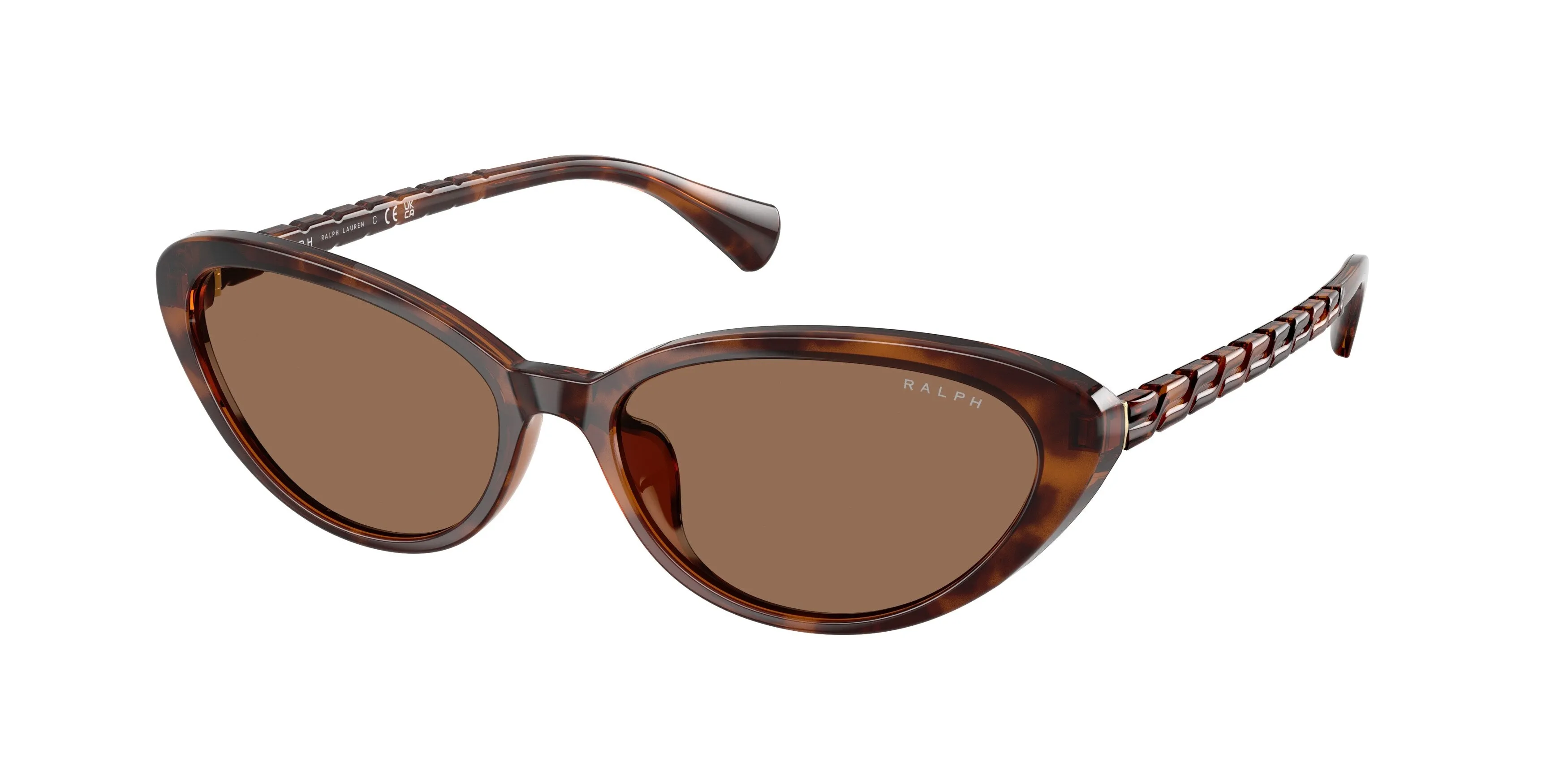 Ralph Lauren RA5338U 614913 Occhiali da sole Iniettato Tartaruga Marrone Farfalla Normale - immagine 1