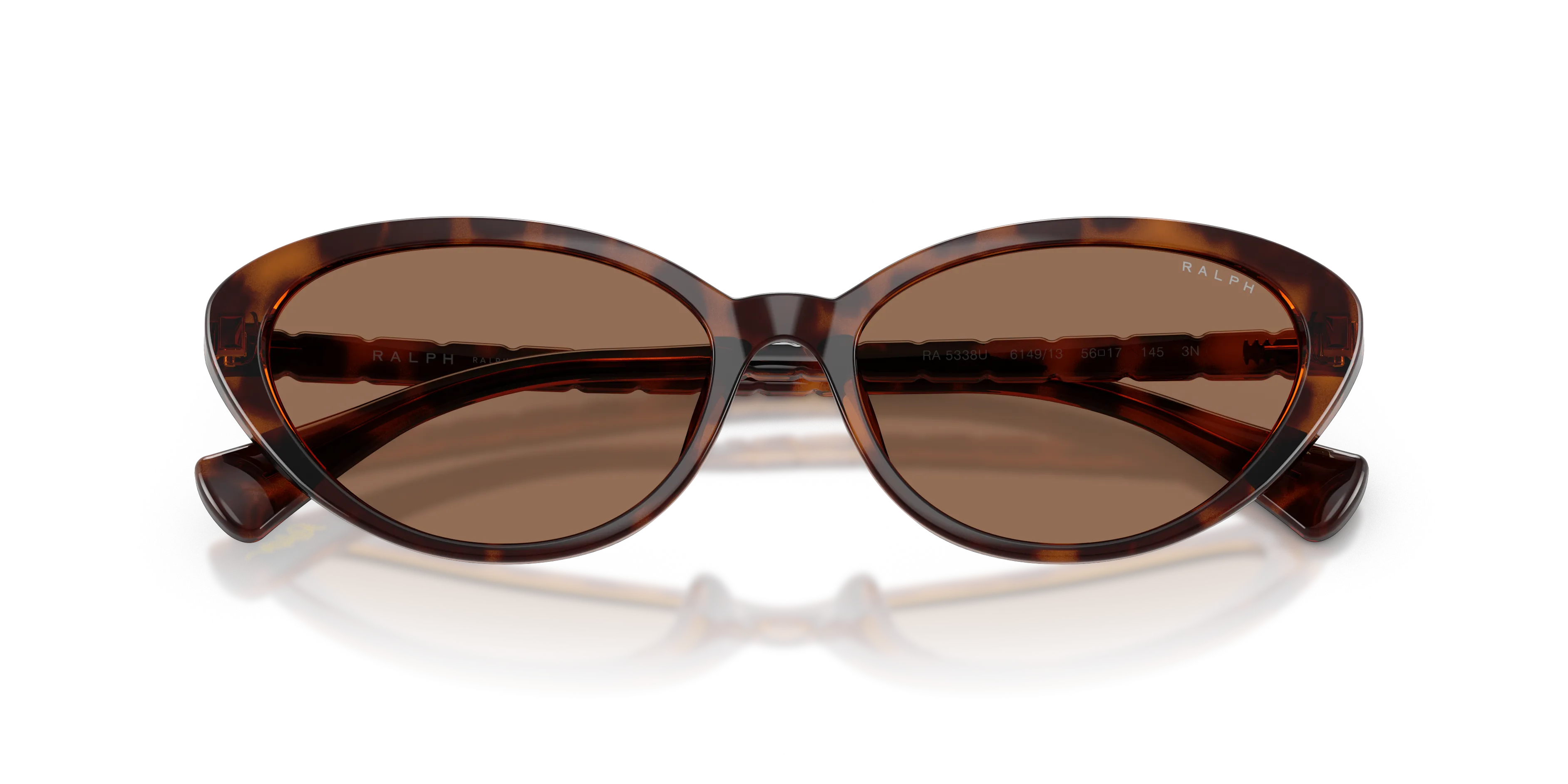 Ralph Lauren RA5338U 614913 Occhiali da sole Iniettato Tartaruga Marrone Farfalla Normale - immagine 2