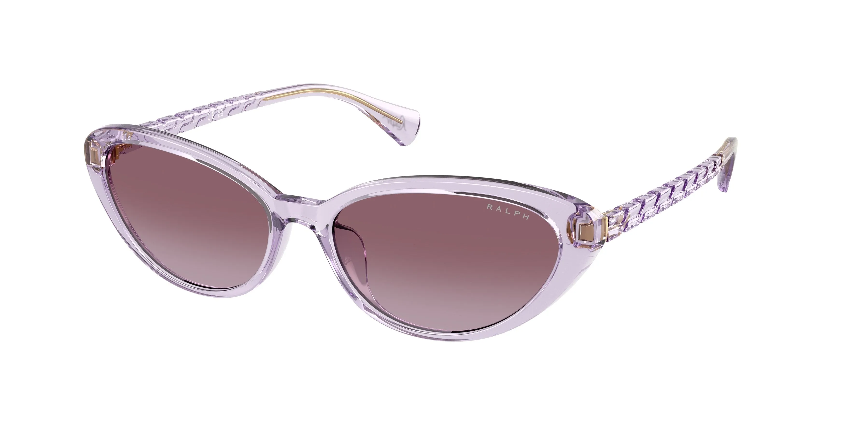 Ralph Lauren RA5338U 57468H Occhiali da sole Iniettato Viola Viola Farfalla Normale Sfumato - immagine 1