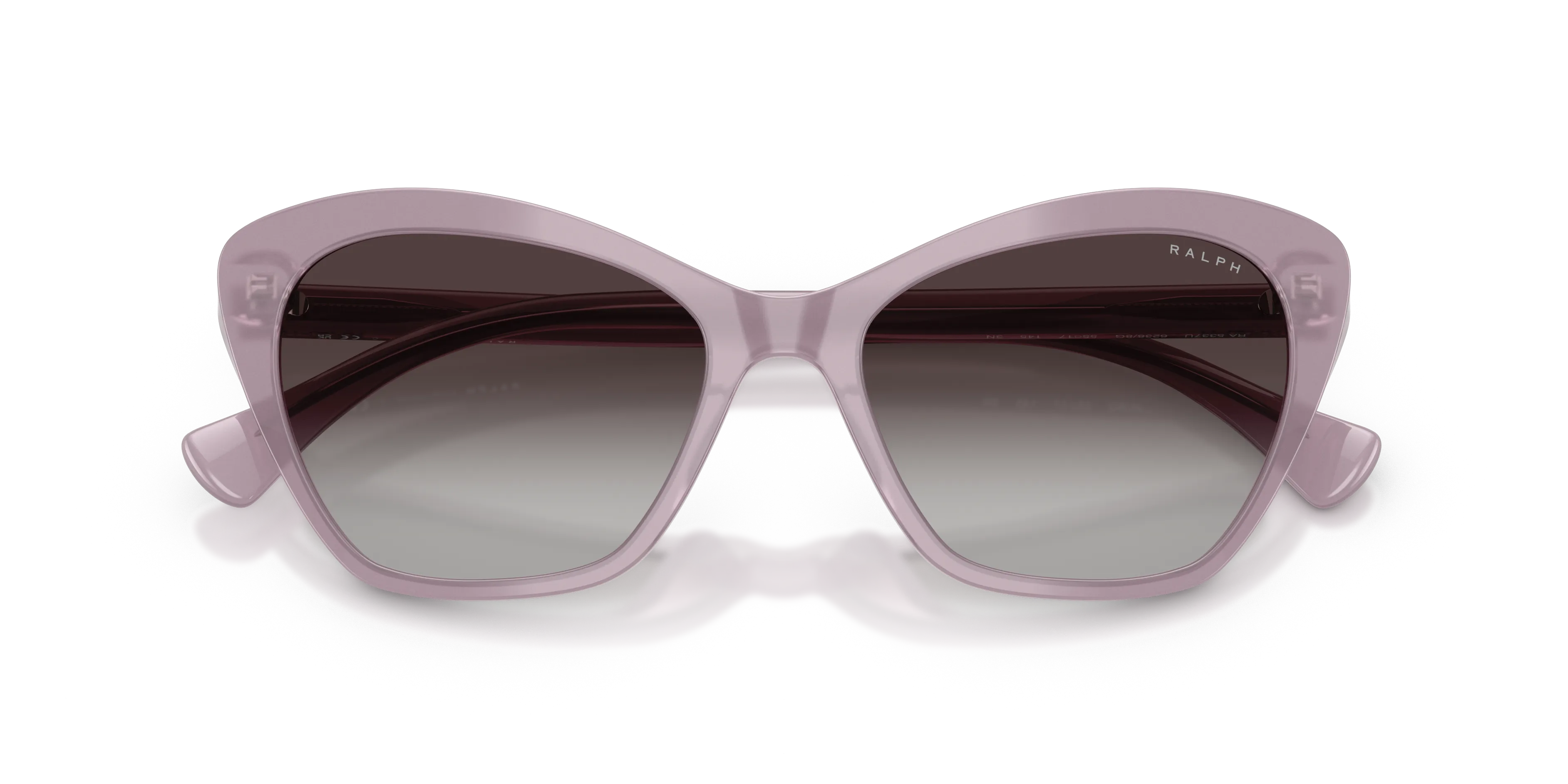 Ralph Lauren RA5337U 62388G Occhiali da sole Acetato Viola Grigio Farfalla Normale Sfumato - immagine 2