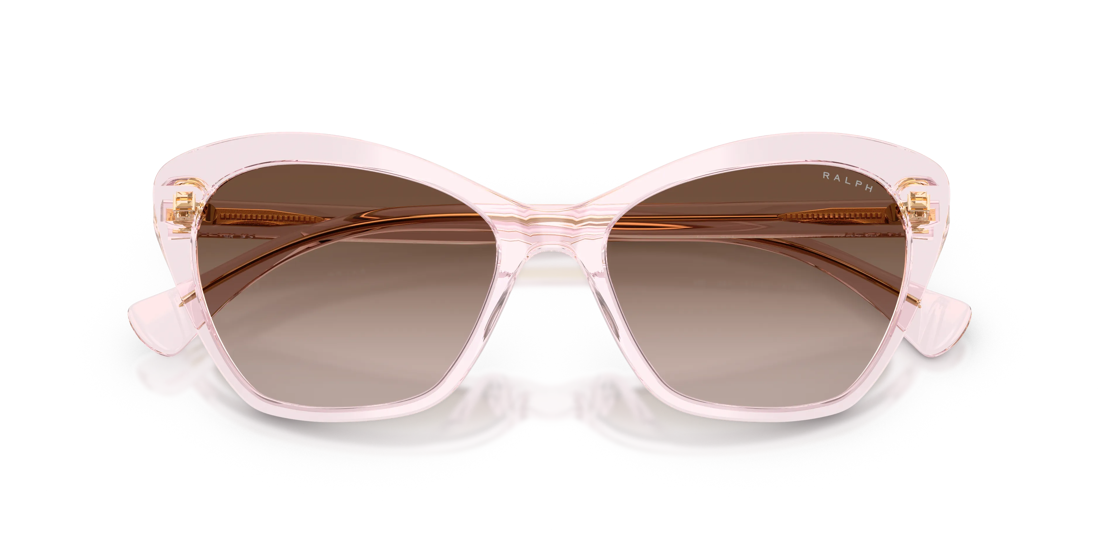 Ralph Lauren RA5337U 604313 Occhiali da sole Acetato Rosa Marrone Farfalla Normale Sfumato - immagine 2