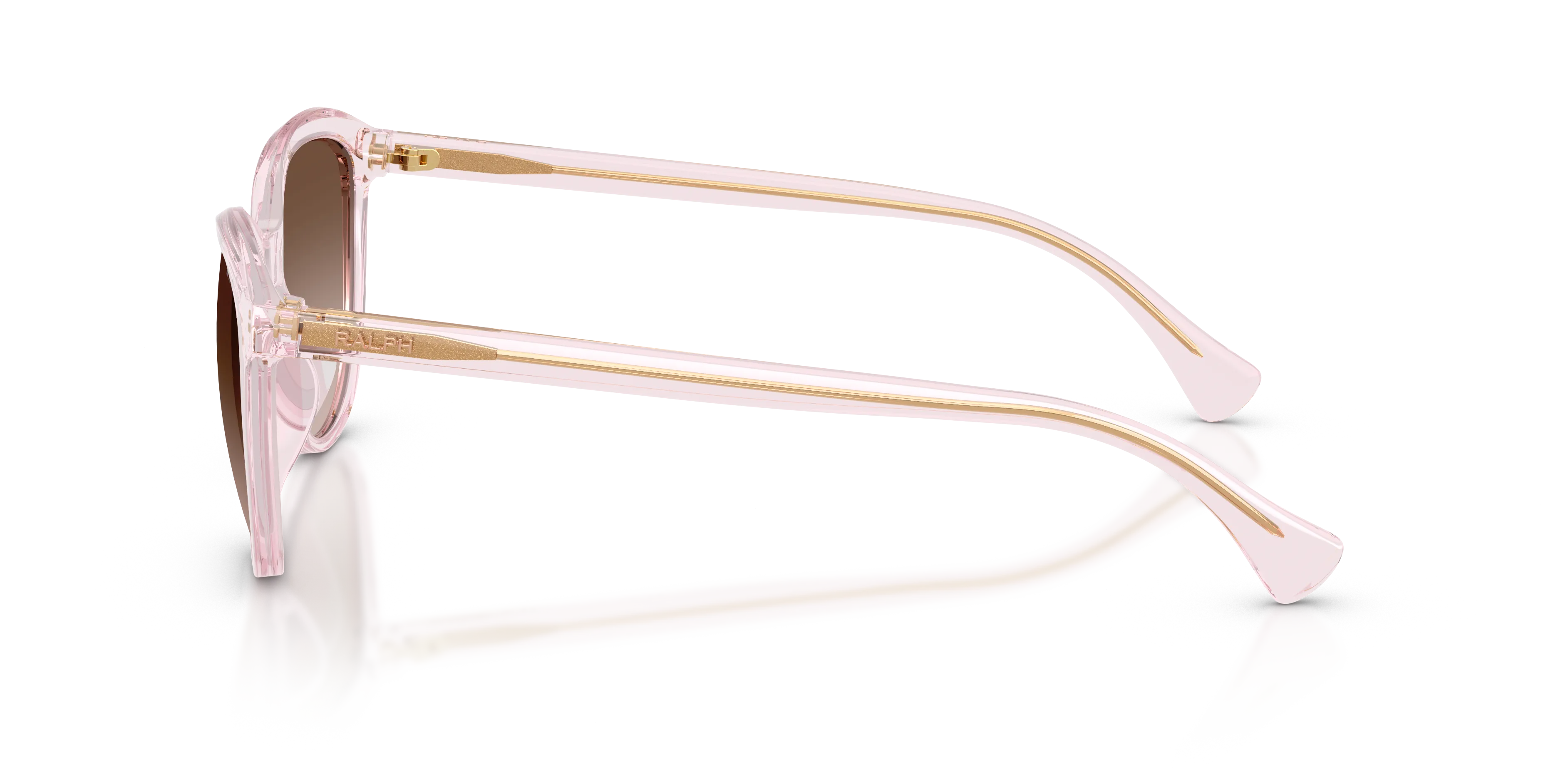 Ralph Lauren RA5336U 604313 Occhiali da sole Acetato Rosa Marrone Rotonda Normale Sfumato - immagine 4