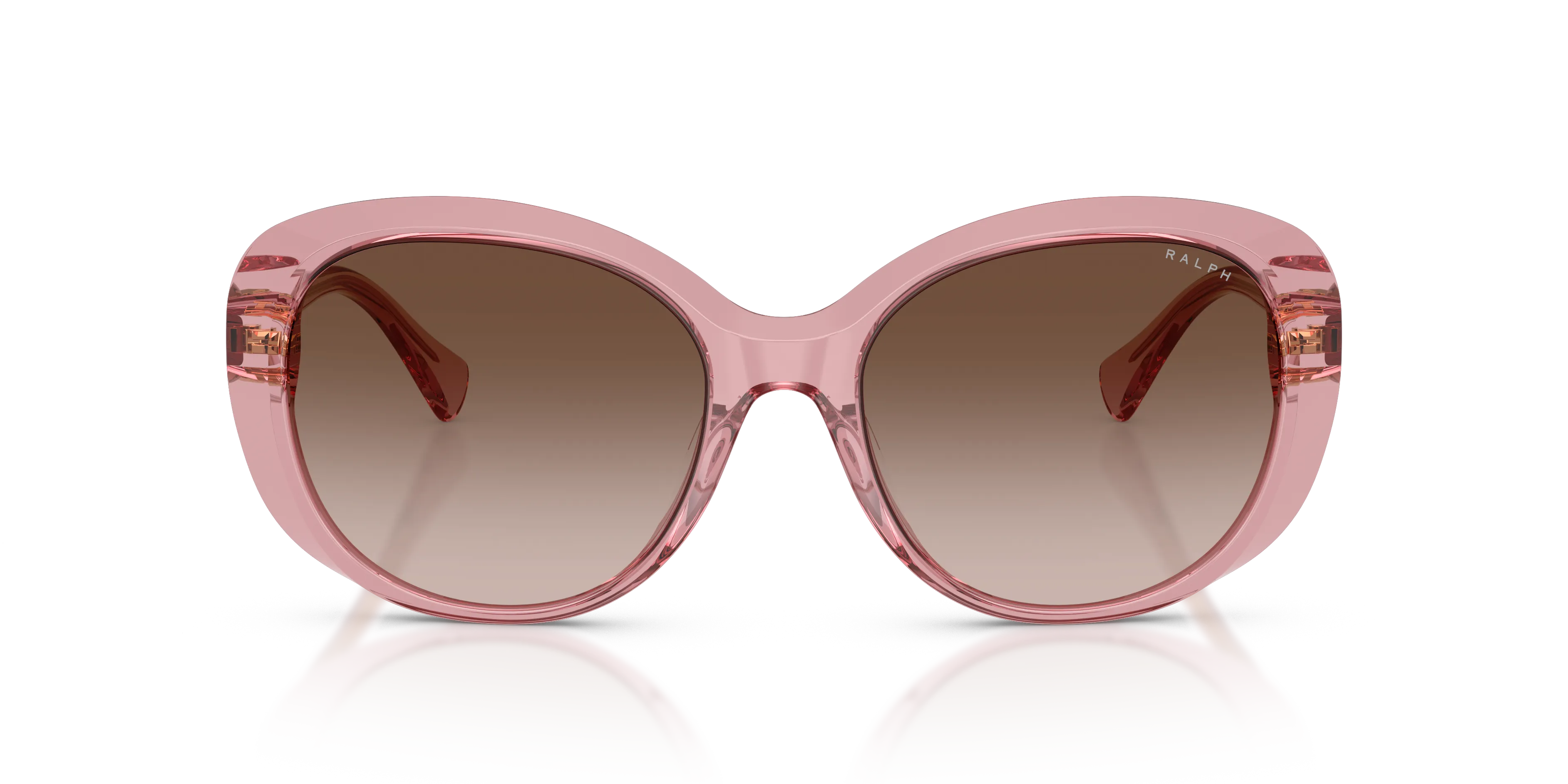 Ralph Lauren RA5335U 611813 Occhiali da sole Acetato Viola Marrone Rotonda Normale Sfumato - immagine 3
