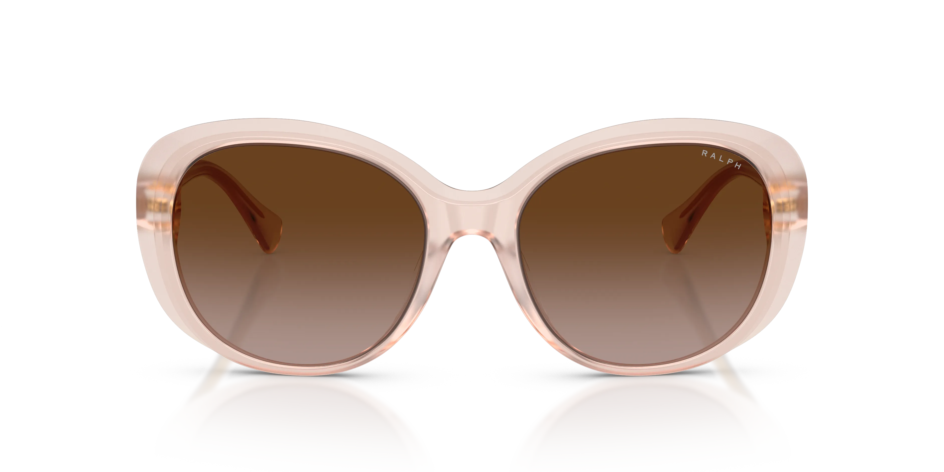 Ralph Lauren RA5335U 600913 Occhiali da sole Acetato Rosa Marrone Rotonda Normale Sfumato - immagine 3