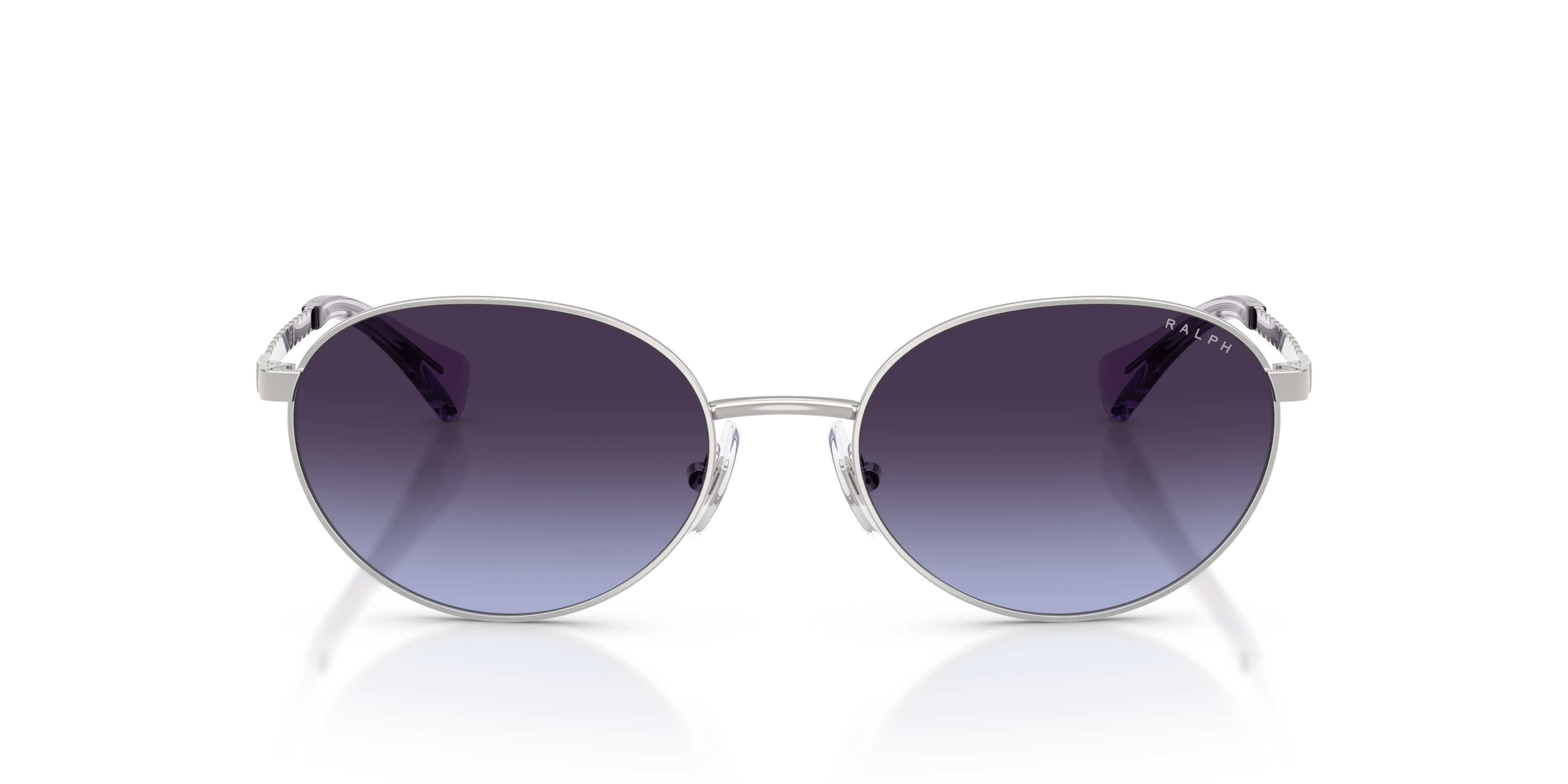 Ralph Lauren RA4148 90014Q Occhiali da sole Metallo Argento Blu Rotonda Normale Sfumato - immagine 3