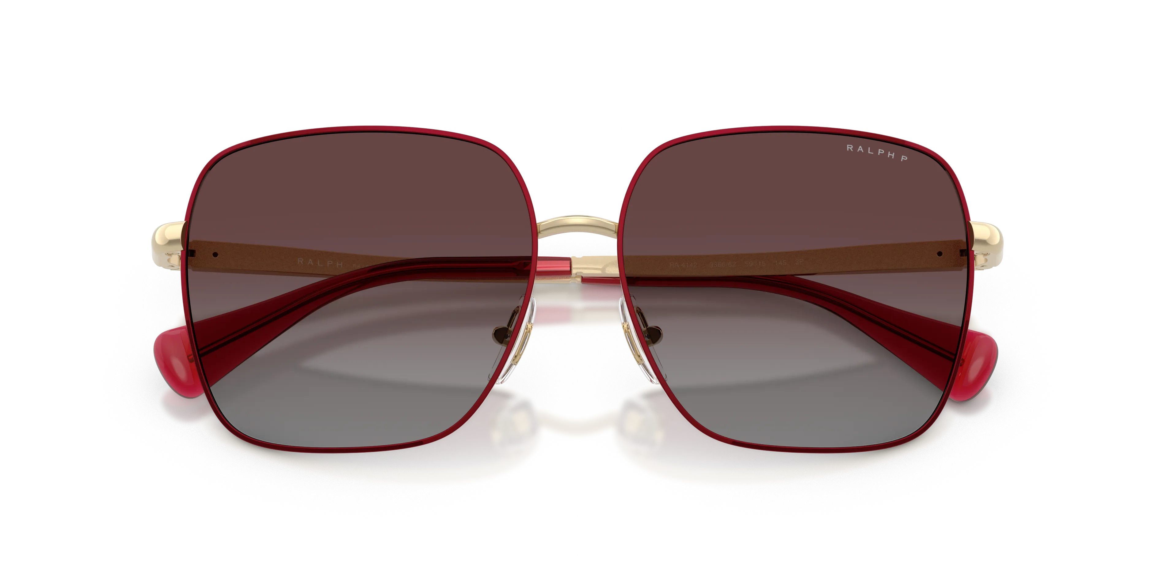 Ralph Lauren RA4142 936662 Occhiali da sole Metallo Viola Viola Squadrata Polarizzata Sfumato - immagine 2