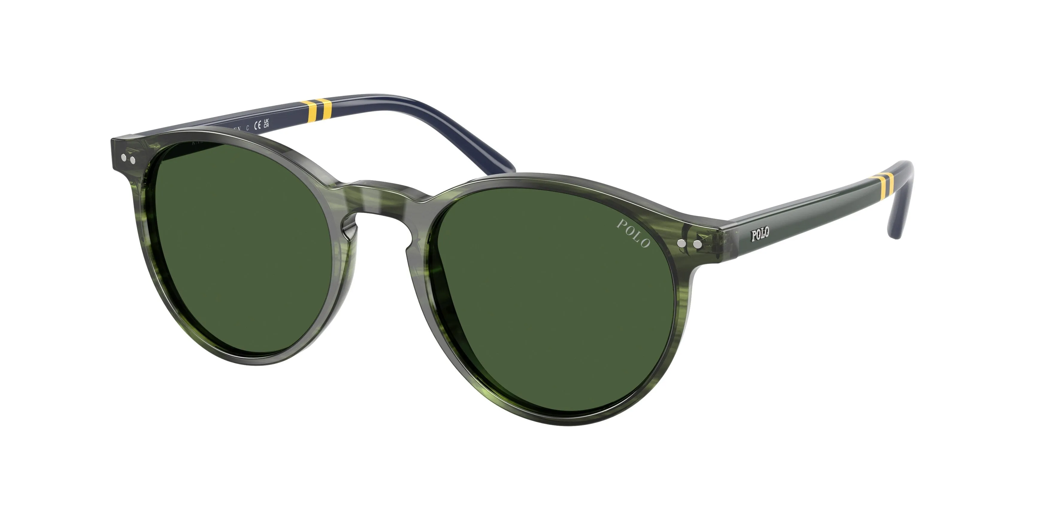 Polo Ralph Lauren PH4236 631671 Occhiali da sole Acetato Verde Verde Rotonda Normale - immagine 1