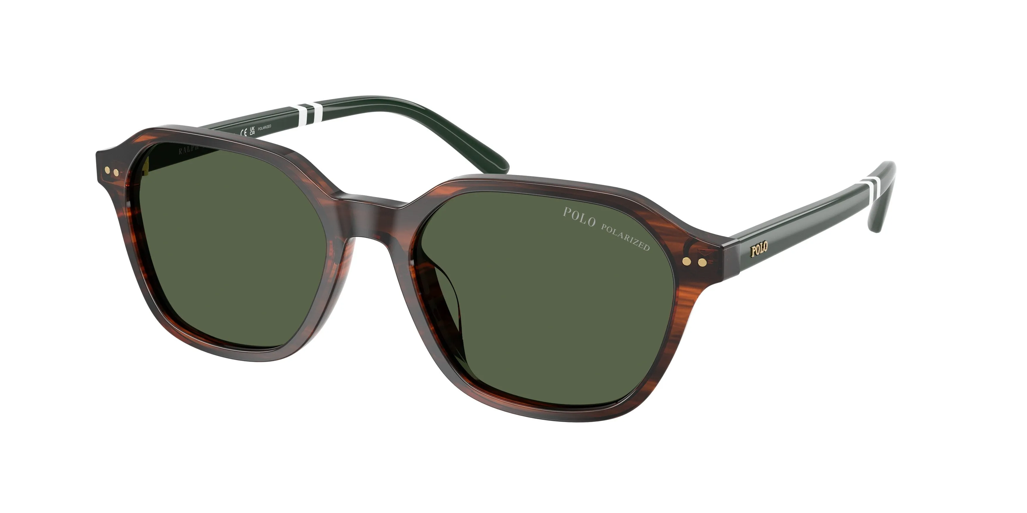 Polo Ralph Lauren PH4234U 63159A Occhiali da sole Acetato Tartaruga Verde Geometrica Polarizzata - immagine 1