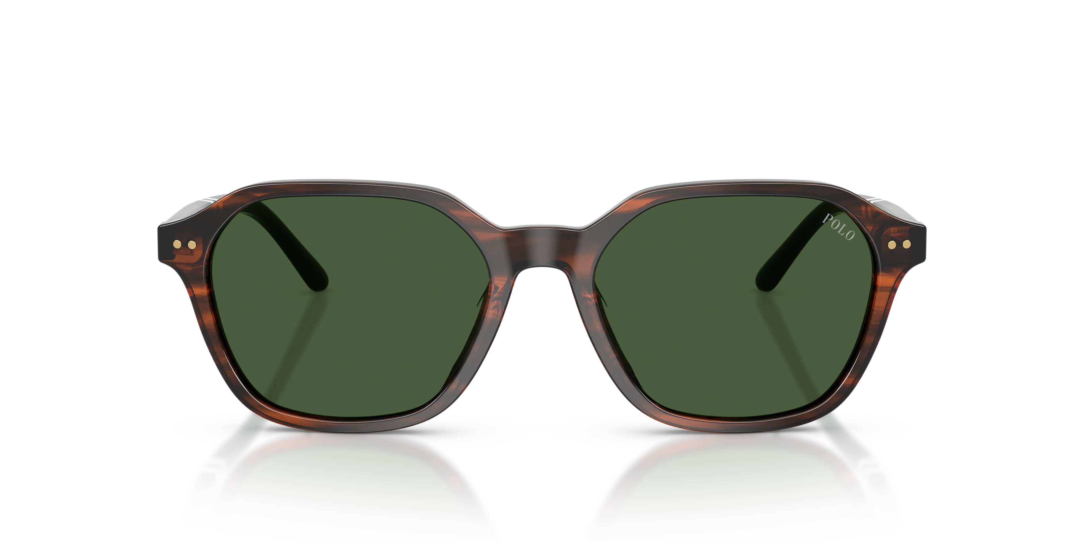 Polo Ralph Lauren PH4234U 631571 Occhiali da sole Acetato Marrone Verde Geometrica Normale - immagine 3