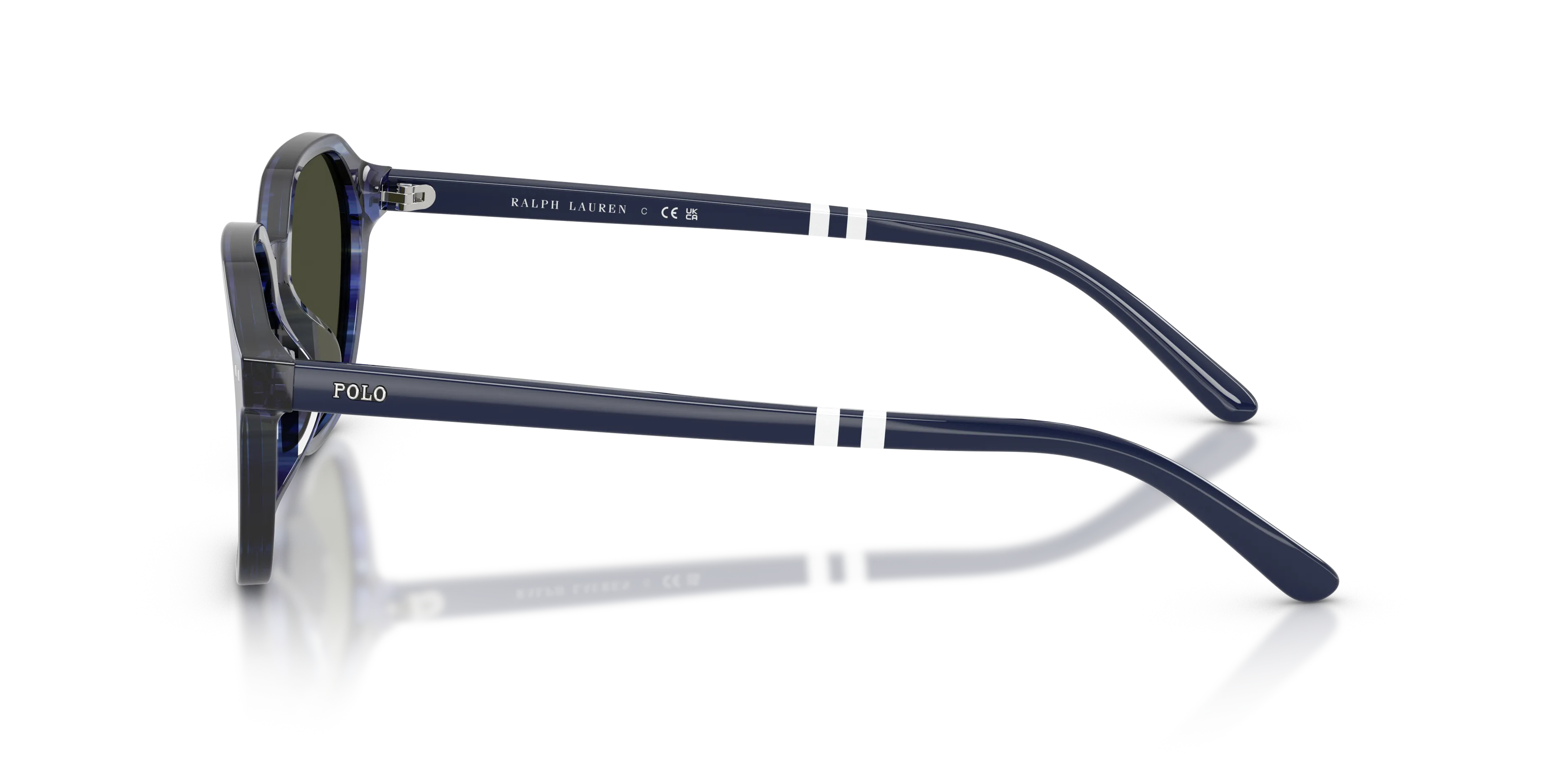 Polo Ralph Lauren PH4234U 631487 Occhiali da sole Acetato Blu Grigio Geometrica Normale - immagine 4