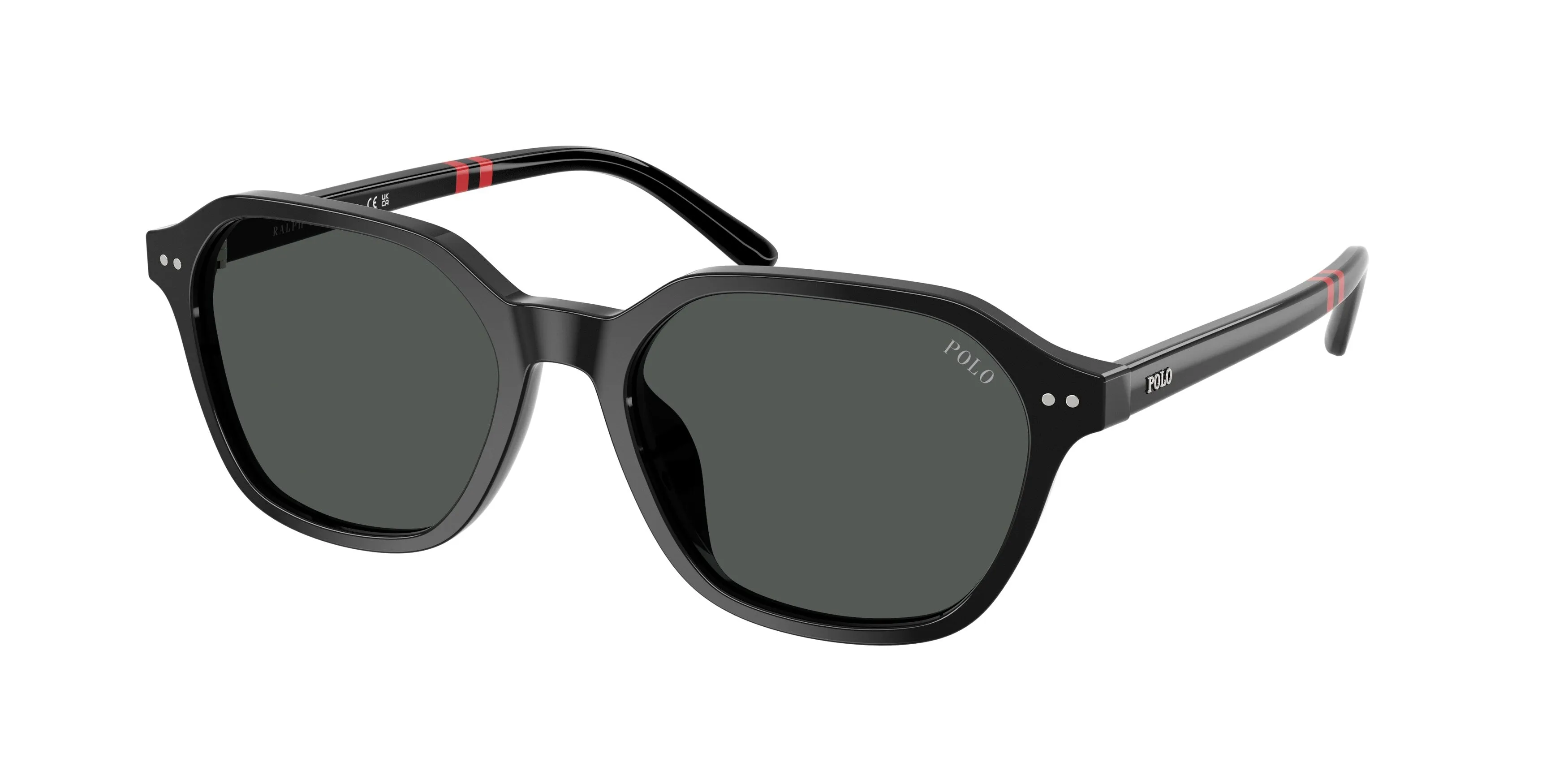 Polo Ralph Lauren PH4234U 500187 Occhiali da sole Acetato Nero Grigio Geometrica Normale - immagine 1