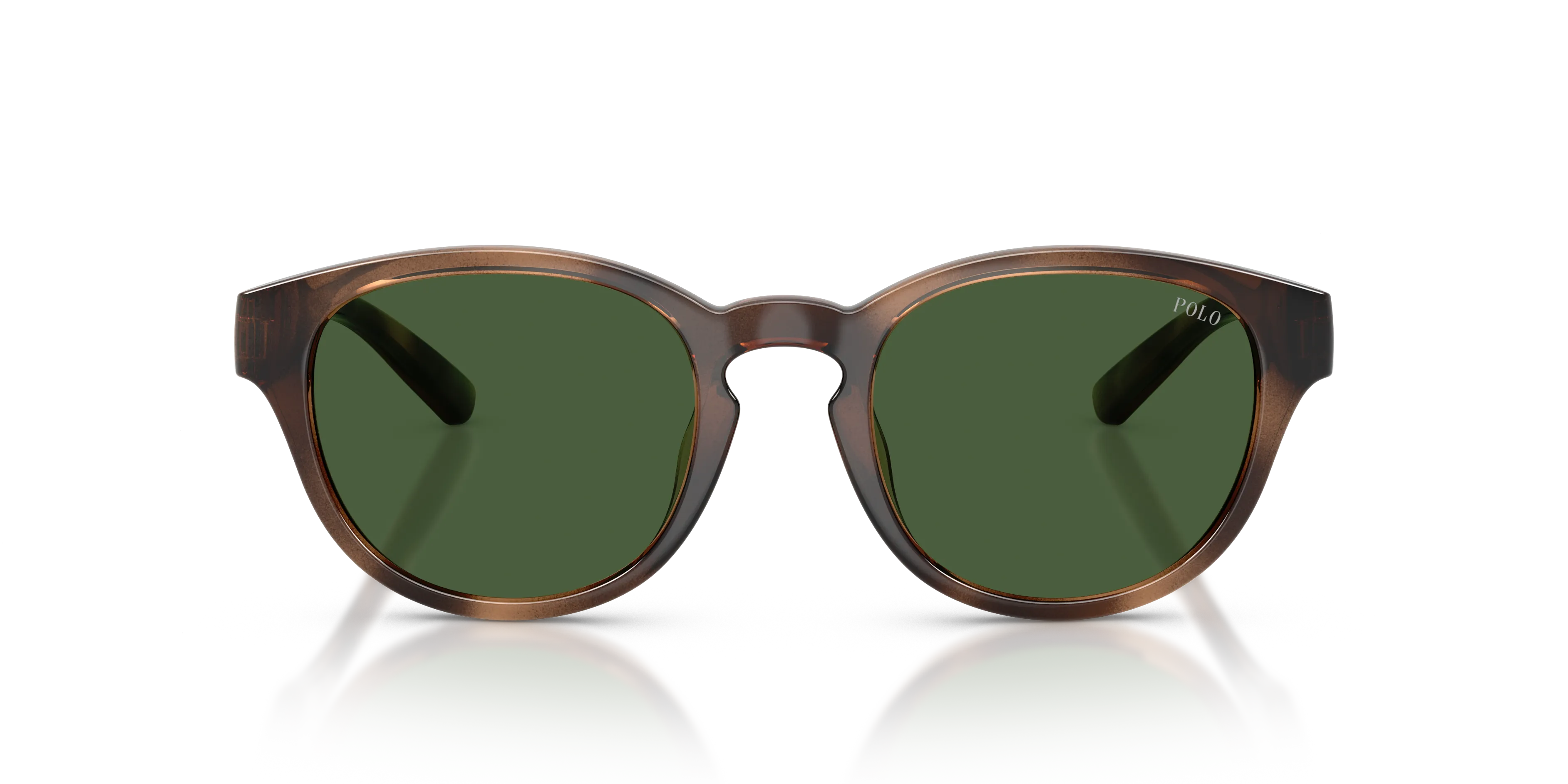 Polo Ralph Lauren PH4233U 607071 Occhiali da sole Iniettato Tartaruga Verde Pantos Normale - immagine 3