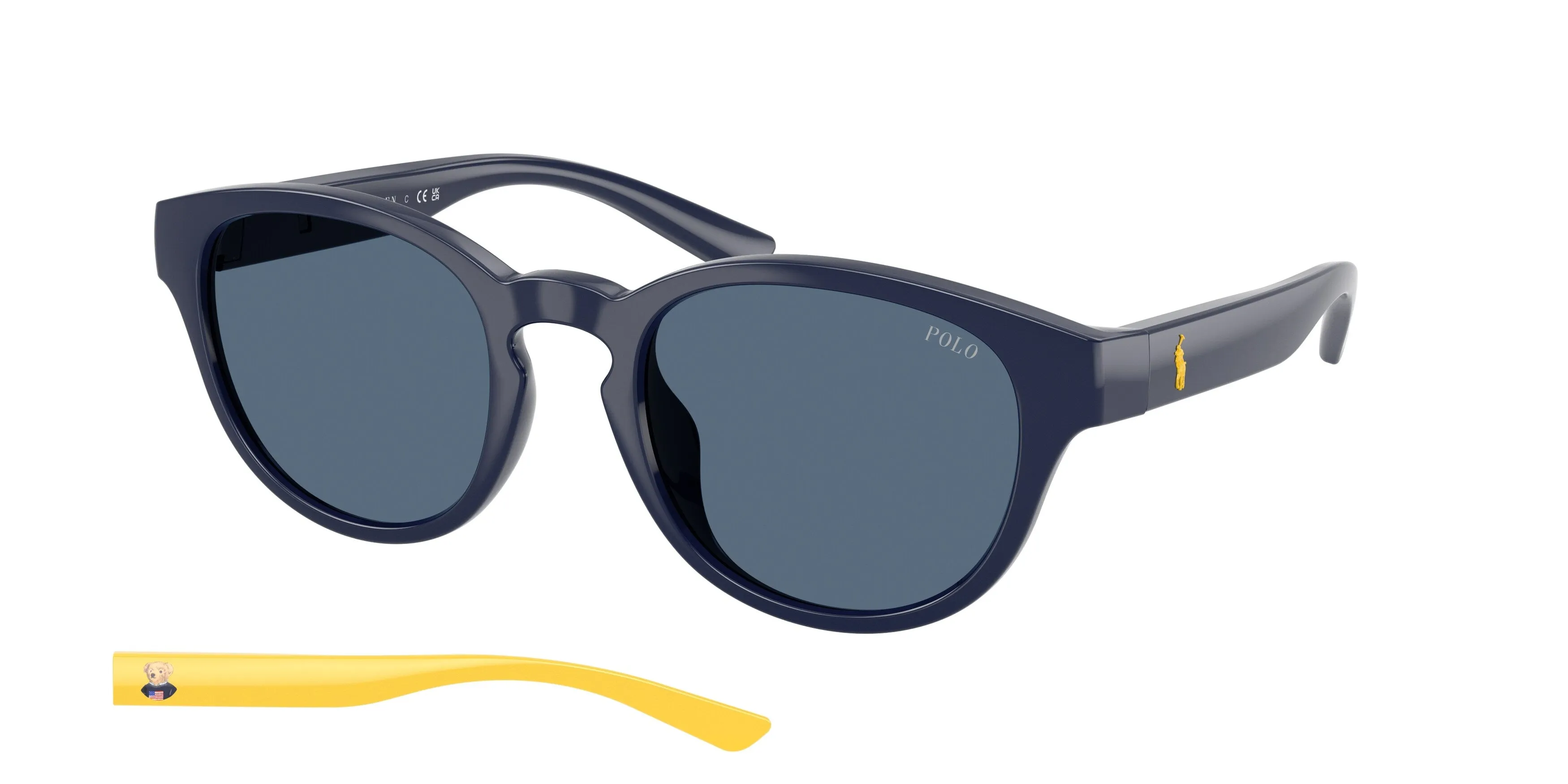 Polo Ralph Lauren PH4233U 562080 Occhiali da sole Iniettato Blu Blu Pantos Normale - immagine 1