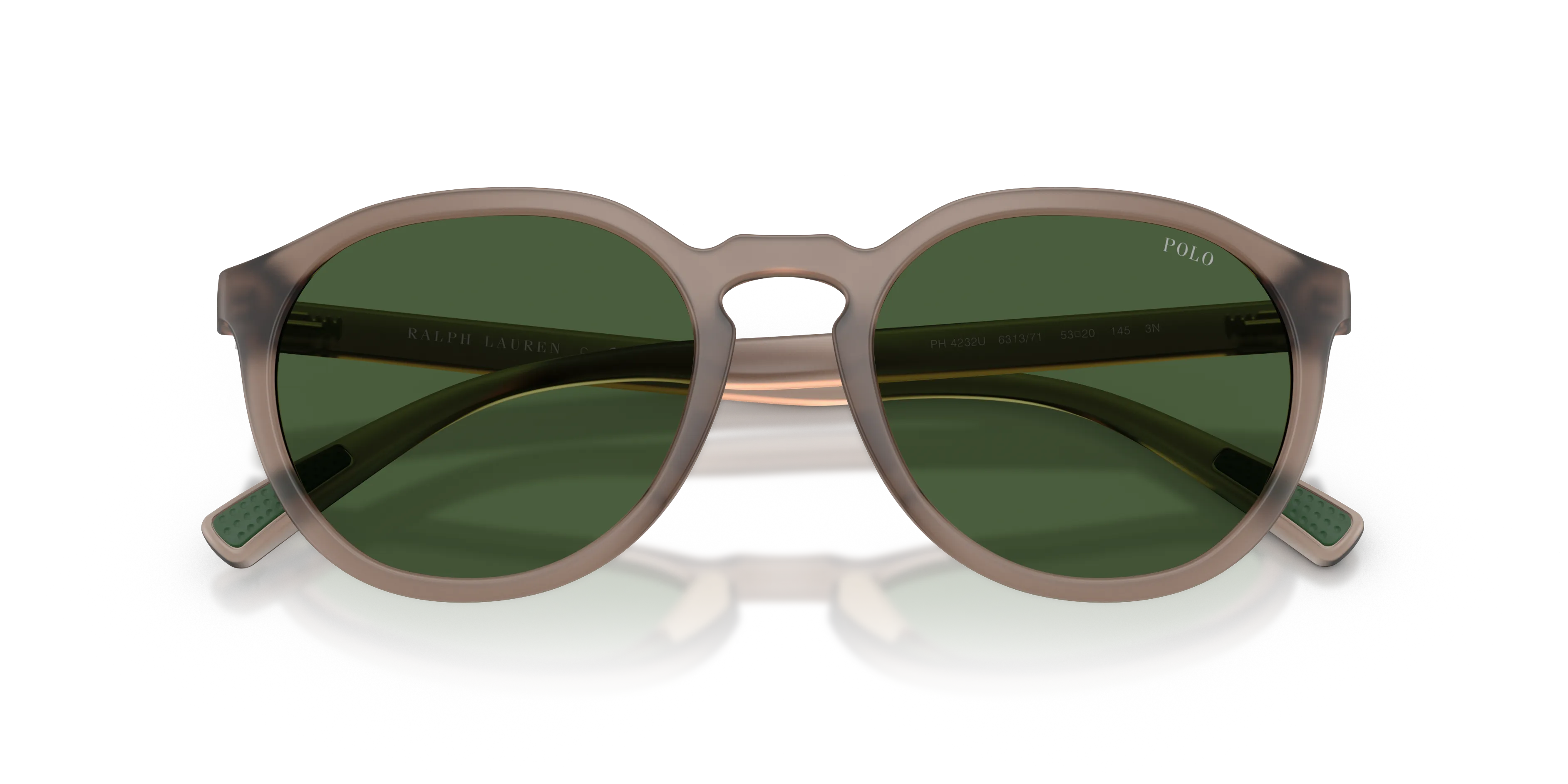 Polo Ralph Lauren PH4232U 631371 Occhiali da sole Iniettato Marrone Verde Rotonda Normale - immagine 2