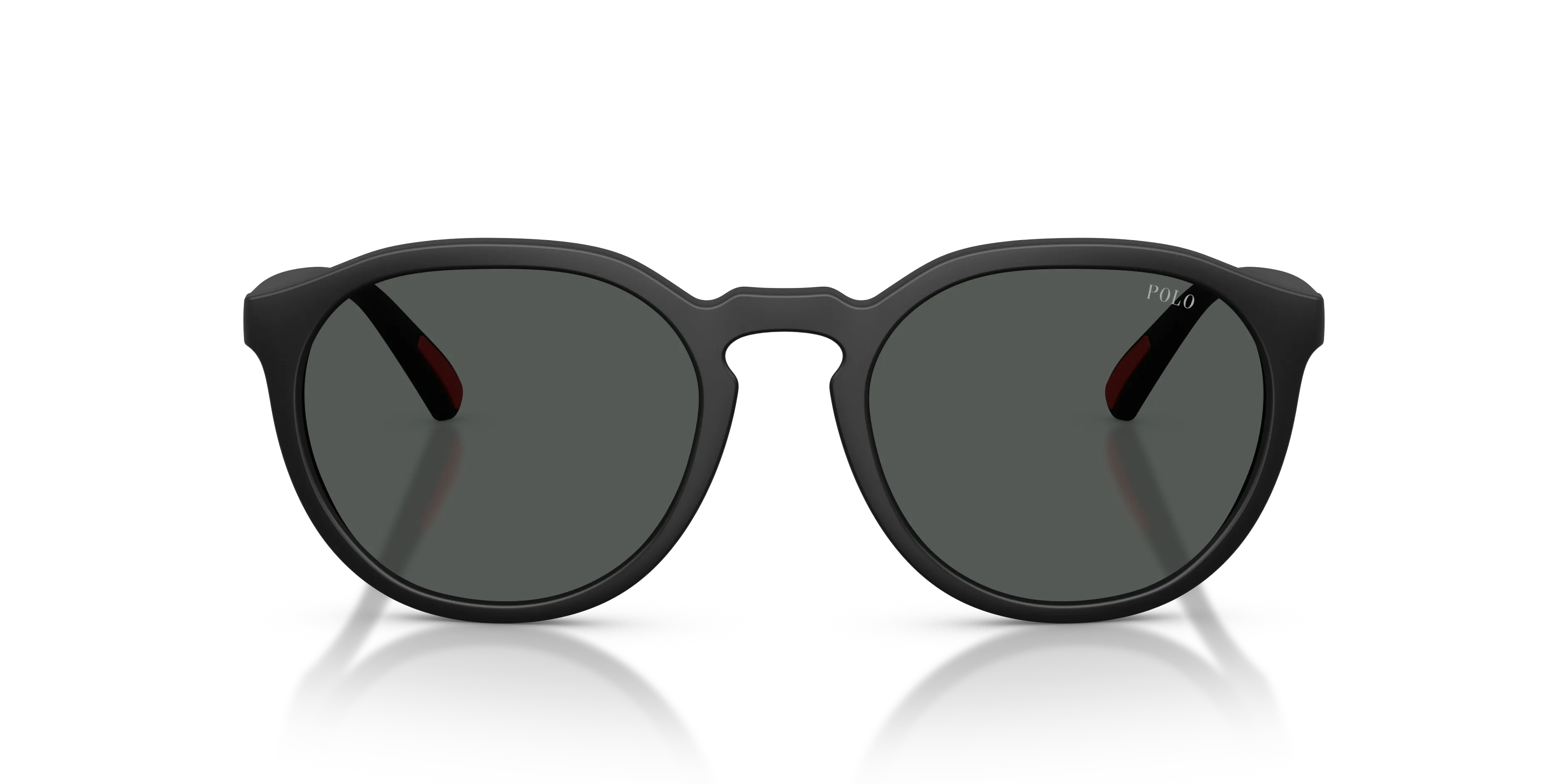Polo Ralph Lauren PH4232U 550487 Occhiali da sole Iniettato Nero Grigio Rotonda Normale - immagine 3