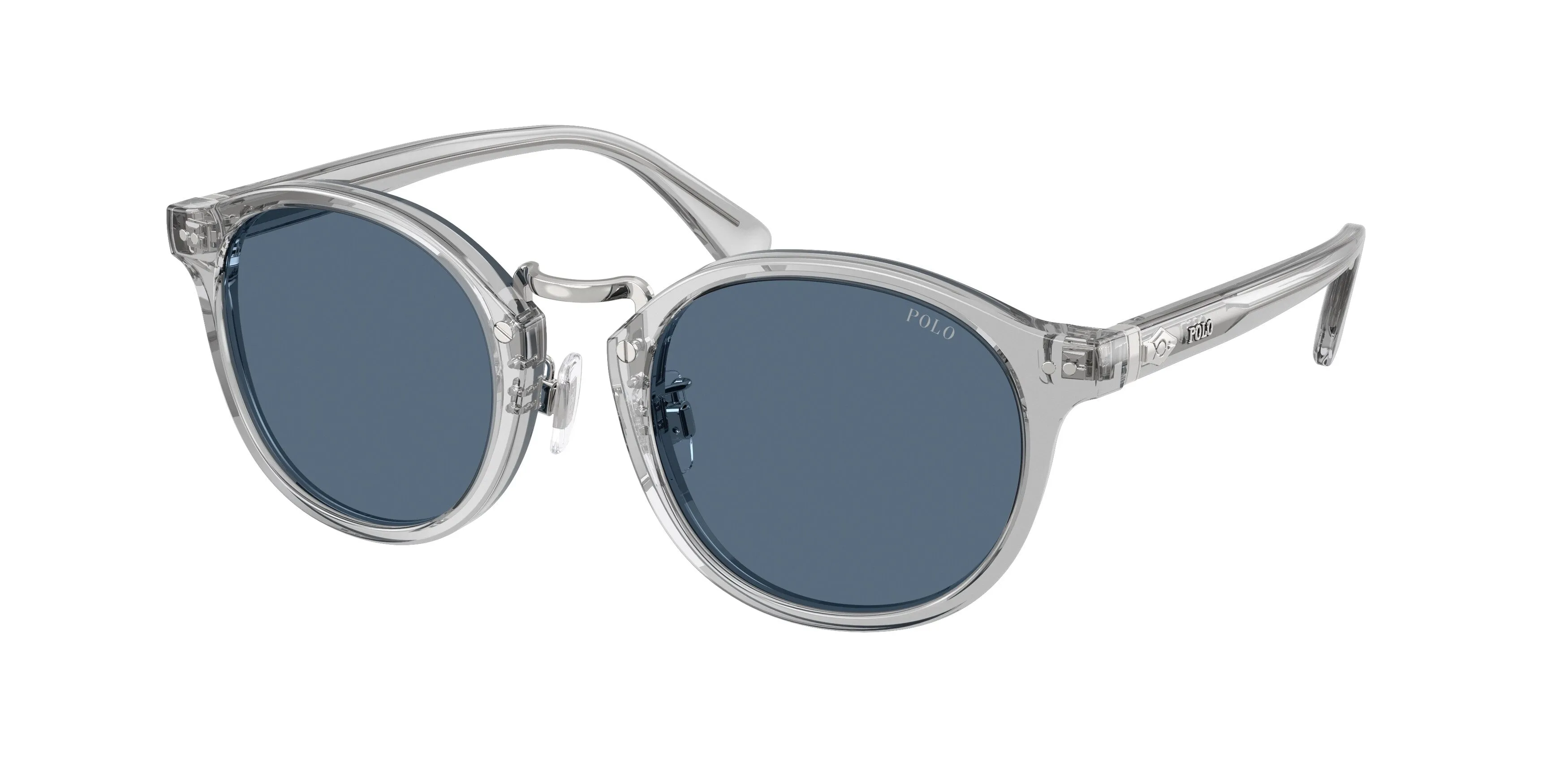 Polo Ralph Lauren PH4230 631780 Occhiali da sole Acetato Grigio Blu Rotonda Normale - immagine 1