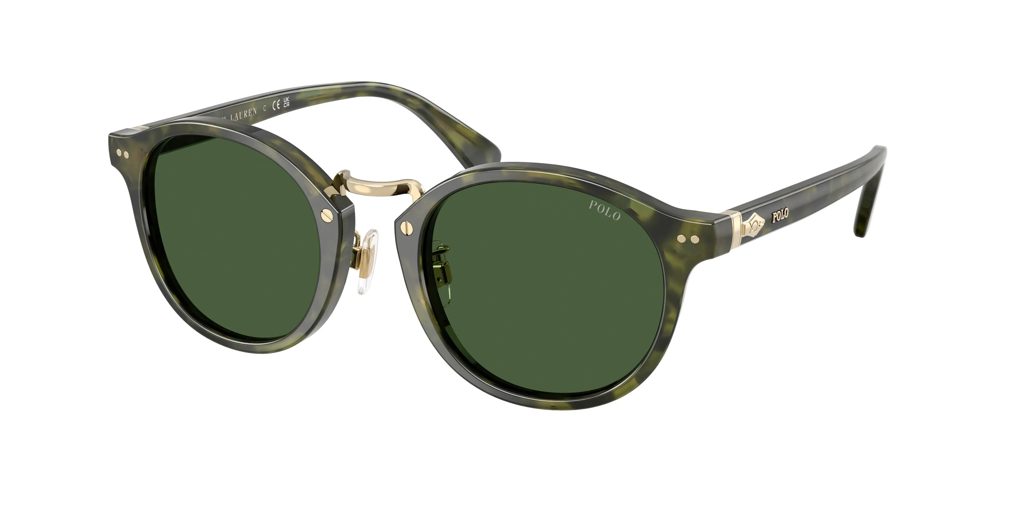 Polo Ralph Lauren PH4230 543671 Occhiali da sole Acetato Verde Verde Rotonda Normale - immagine 1