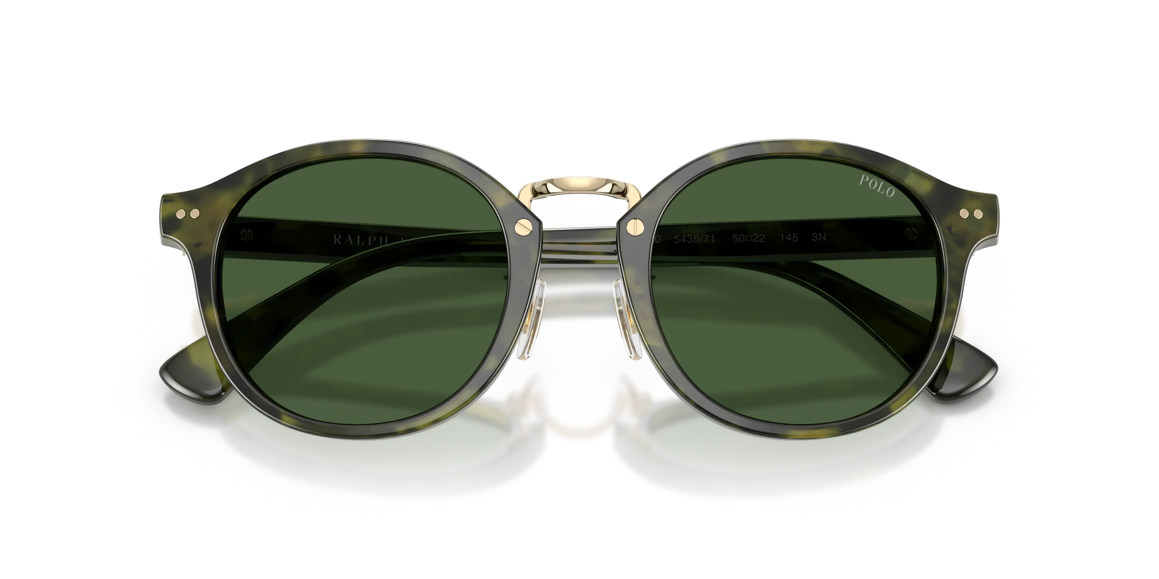 Polo Ralph Lauren PH4230 543671 Occhiali da sole Acetato Verde Verde Rotonda Normale - immagine 2