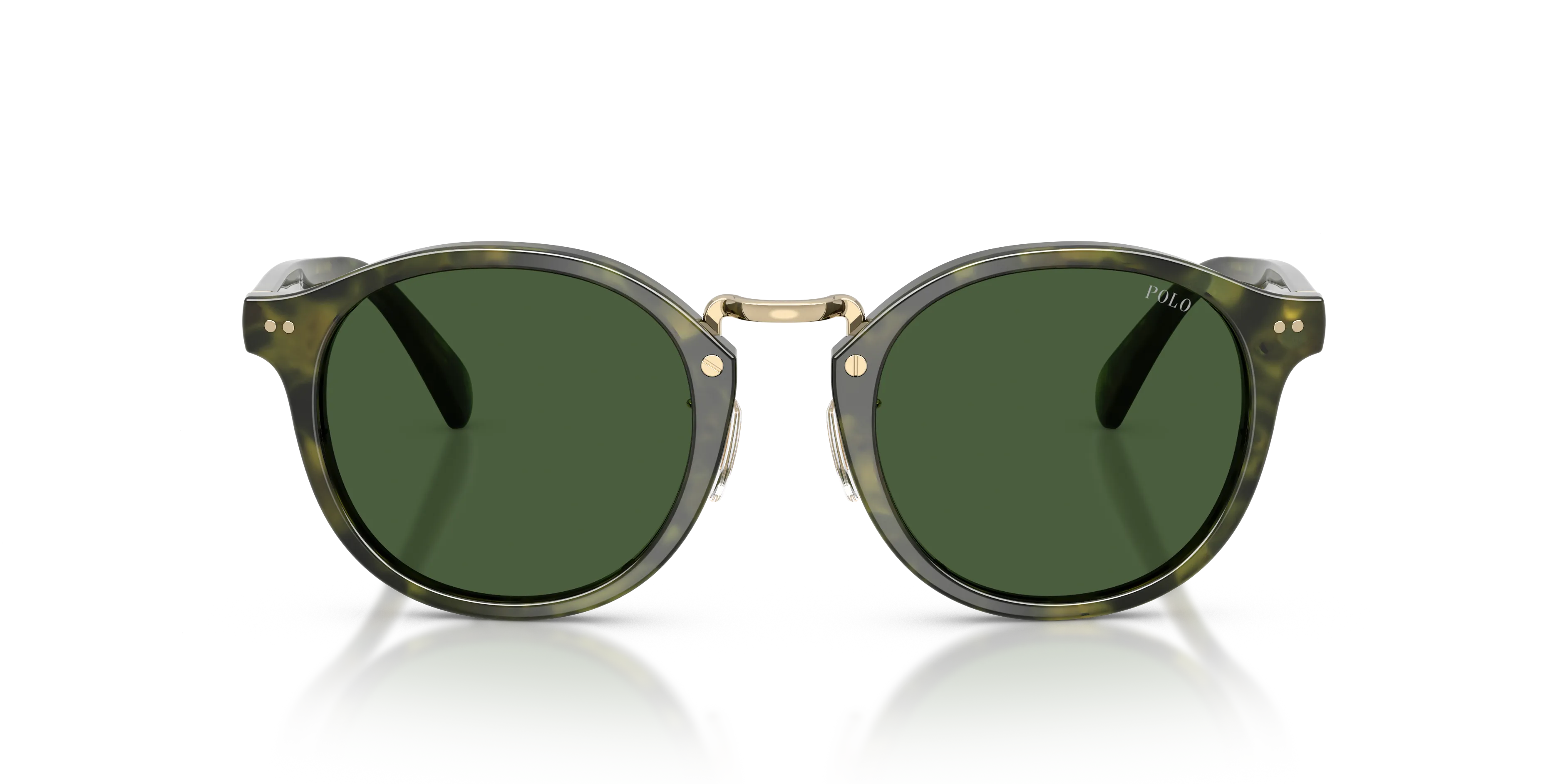 Polo Ralph Lauren PH4230 543671 Occhiali da sole Acetato Verde Verde Rotonda Normale - immagine 3