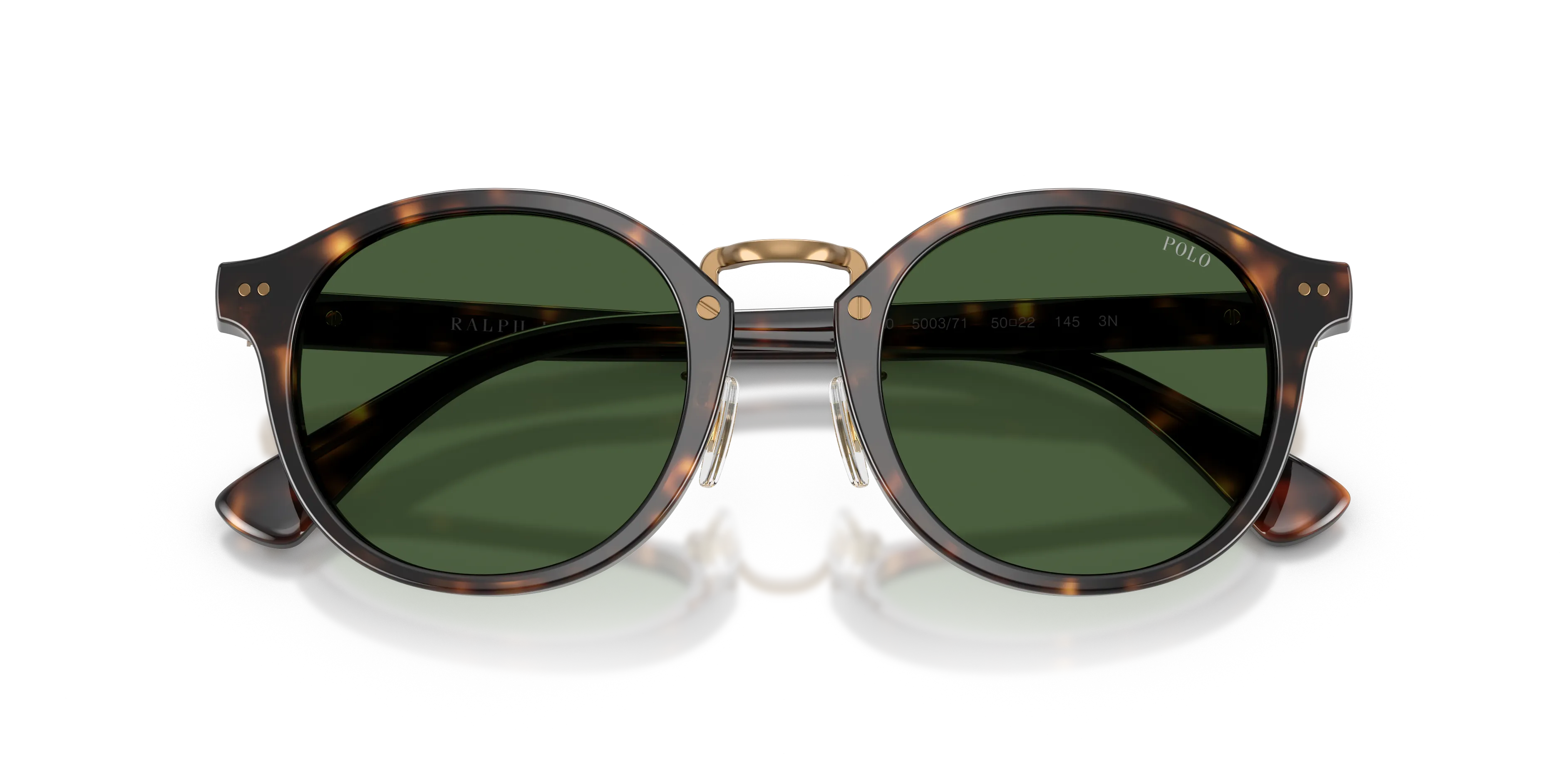Polo Ralph Lauren PH4230 500371 Occhiali da sole Acetato Tartaruga Verde Rotonda Normale - immagine 2