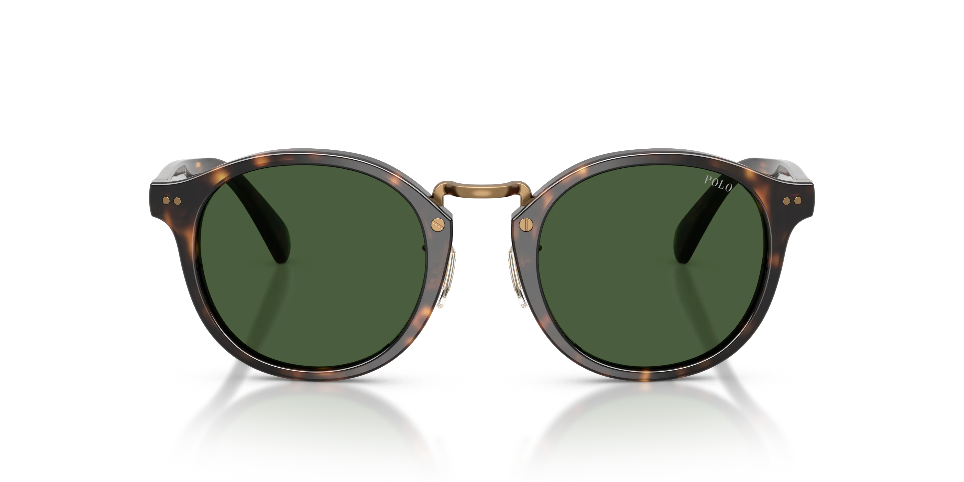 Polo Ralph Lauren PH4230 500371 Occhiali da sole Acetato Tartaruga Verde Rotonda Normale - immagine 3