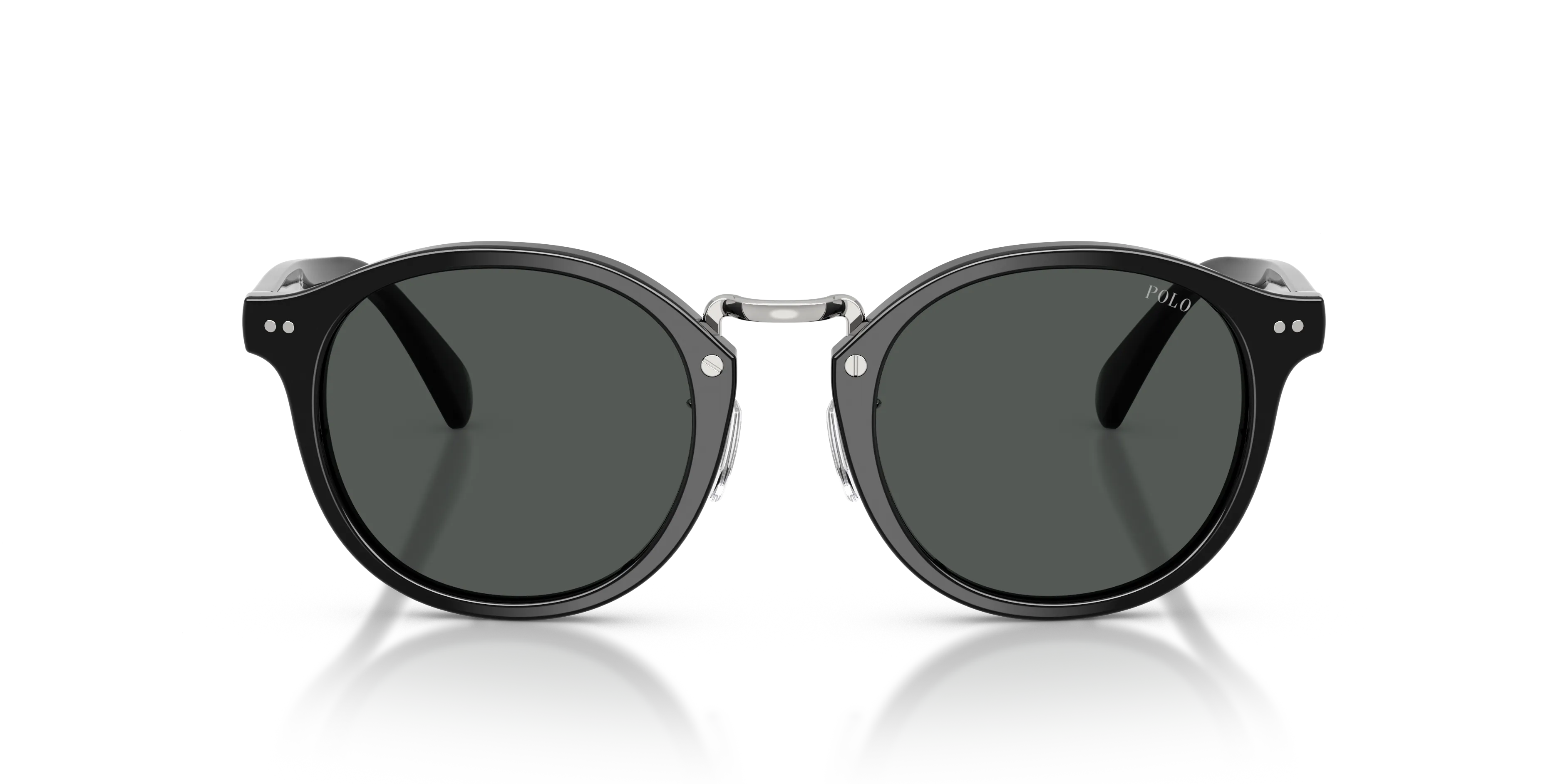 Polo Ralph Lauren PH4230 500187 Occhiali da sole Acetato Nero Grigio Rotonda Normale - immagine 3