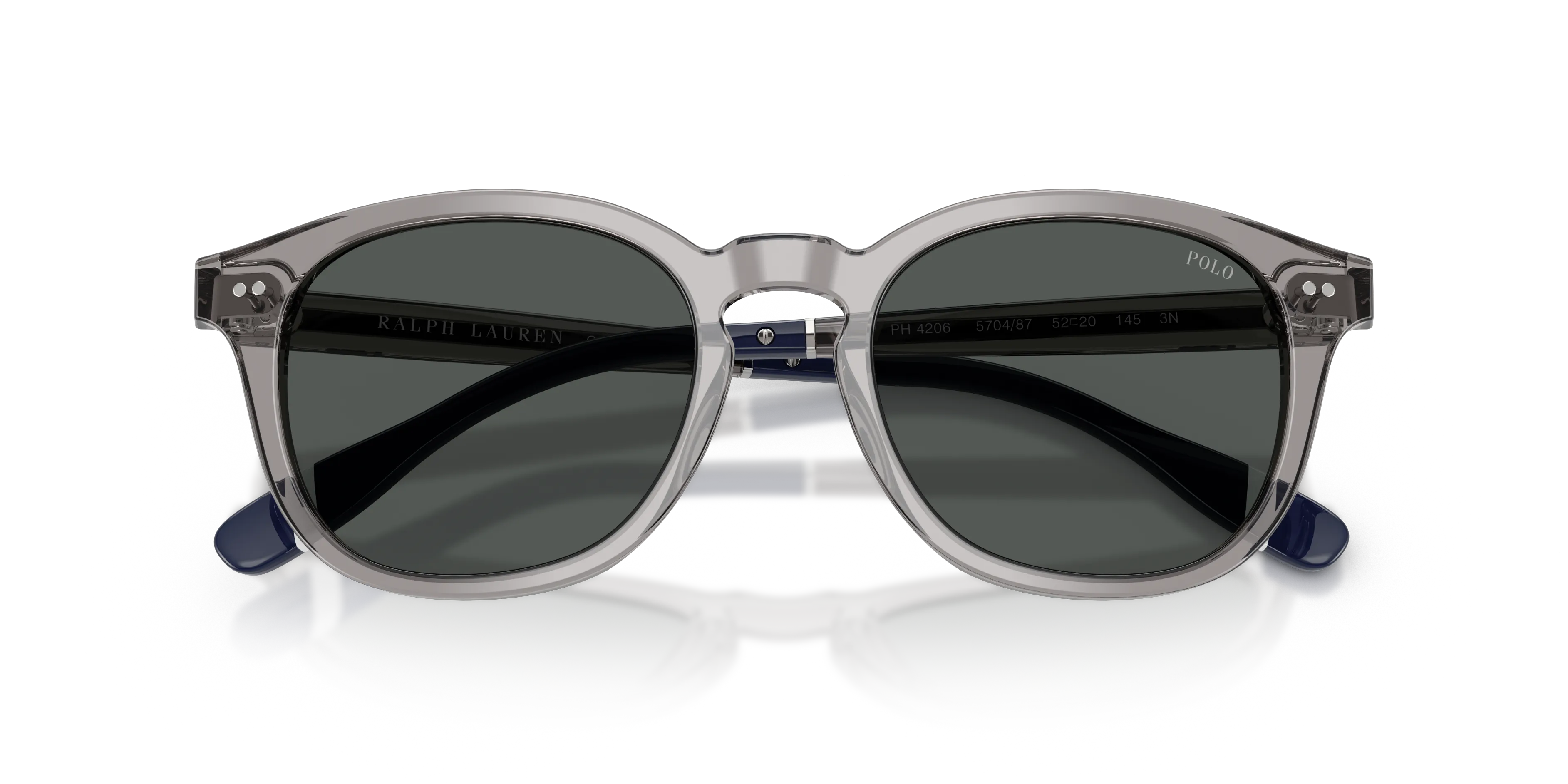 Polo Ralph Lauren PH4206 570487 Occhiali da sole Acetato Grigio Grigio Pantos Normale - immagine 2