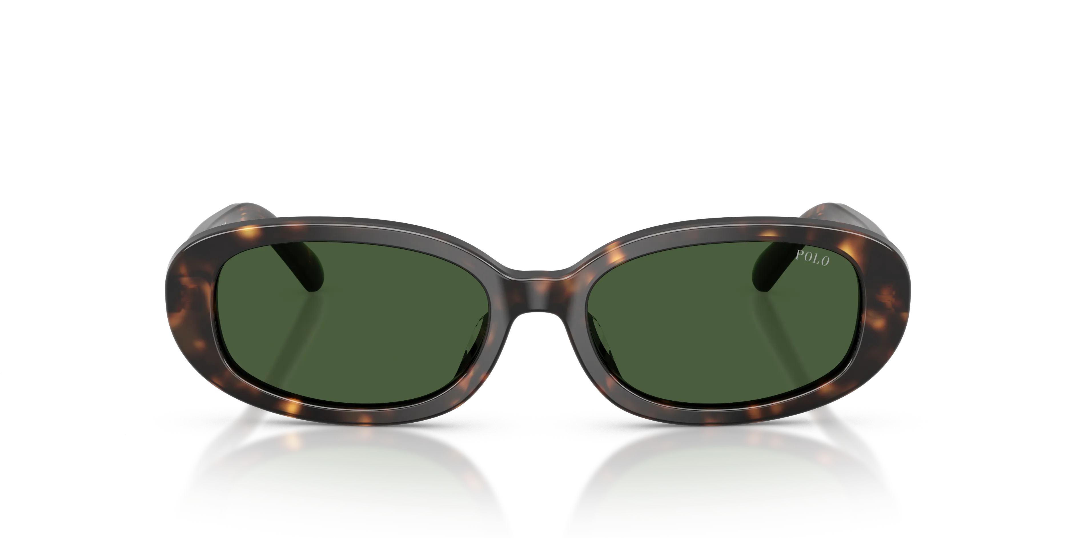 Polo Ralph Lauren PH4198U 500371 Occhiali da sole Acetato Tartaruga Verde Rotonda Normale - immagine 3