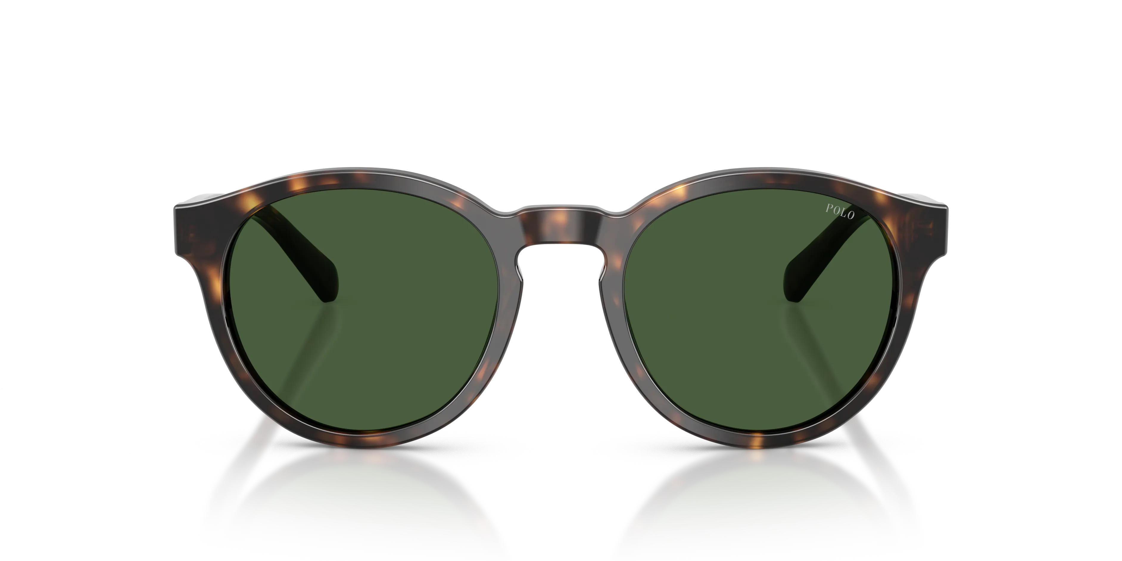 Polo Ralph Lauren PH4192 500371 Occhiali da sole Acetato Tartaruga Verde Rotonda Normale - immagine 3