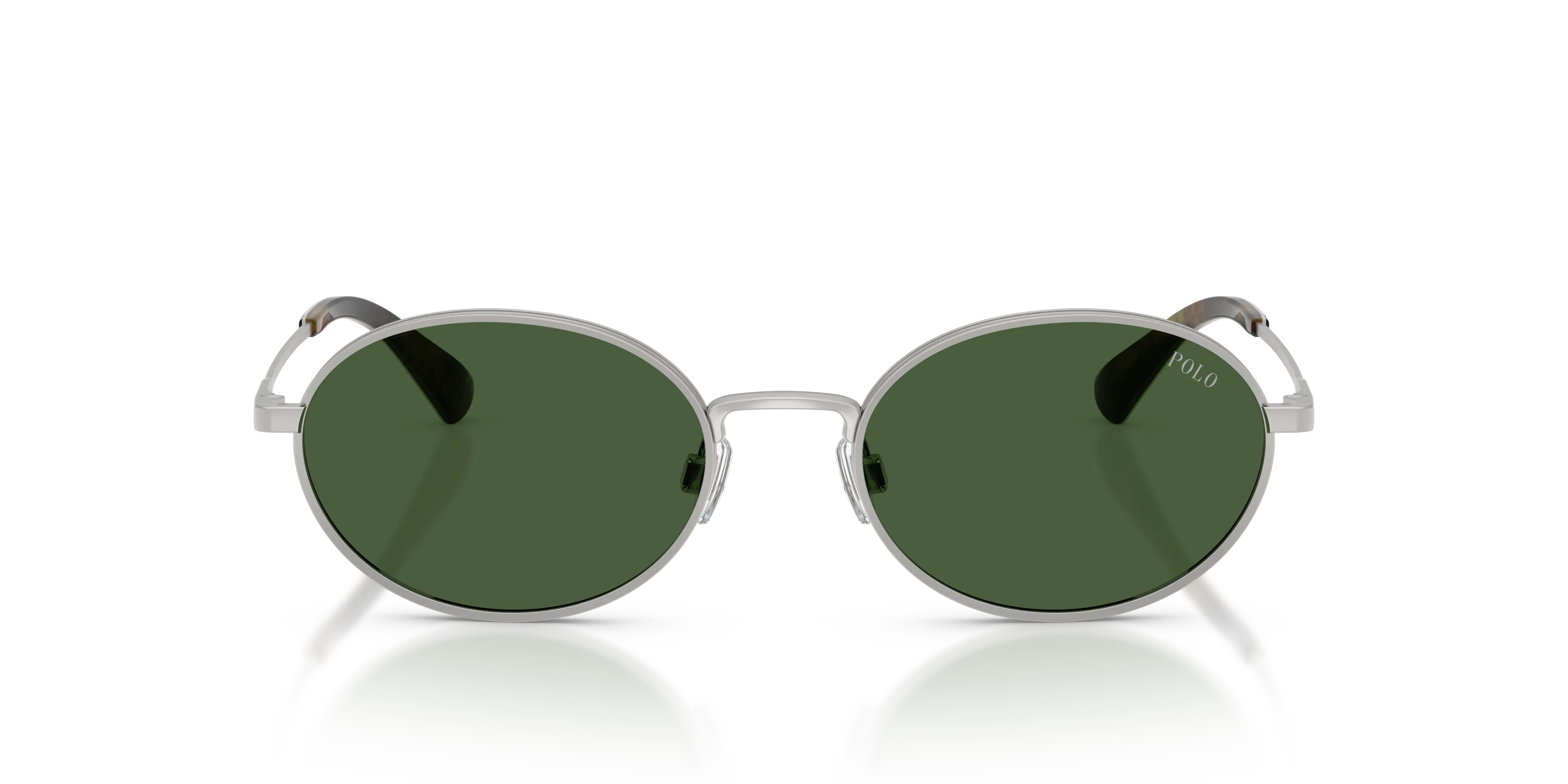 Polo Ralph Lauren PH3162 931671 Occhiali da sole Metallo Argento Verde Rotonda Normale - immagine 3
