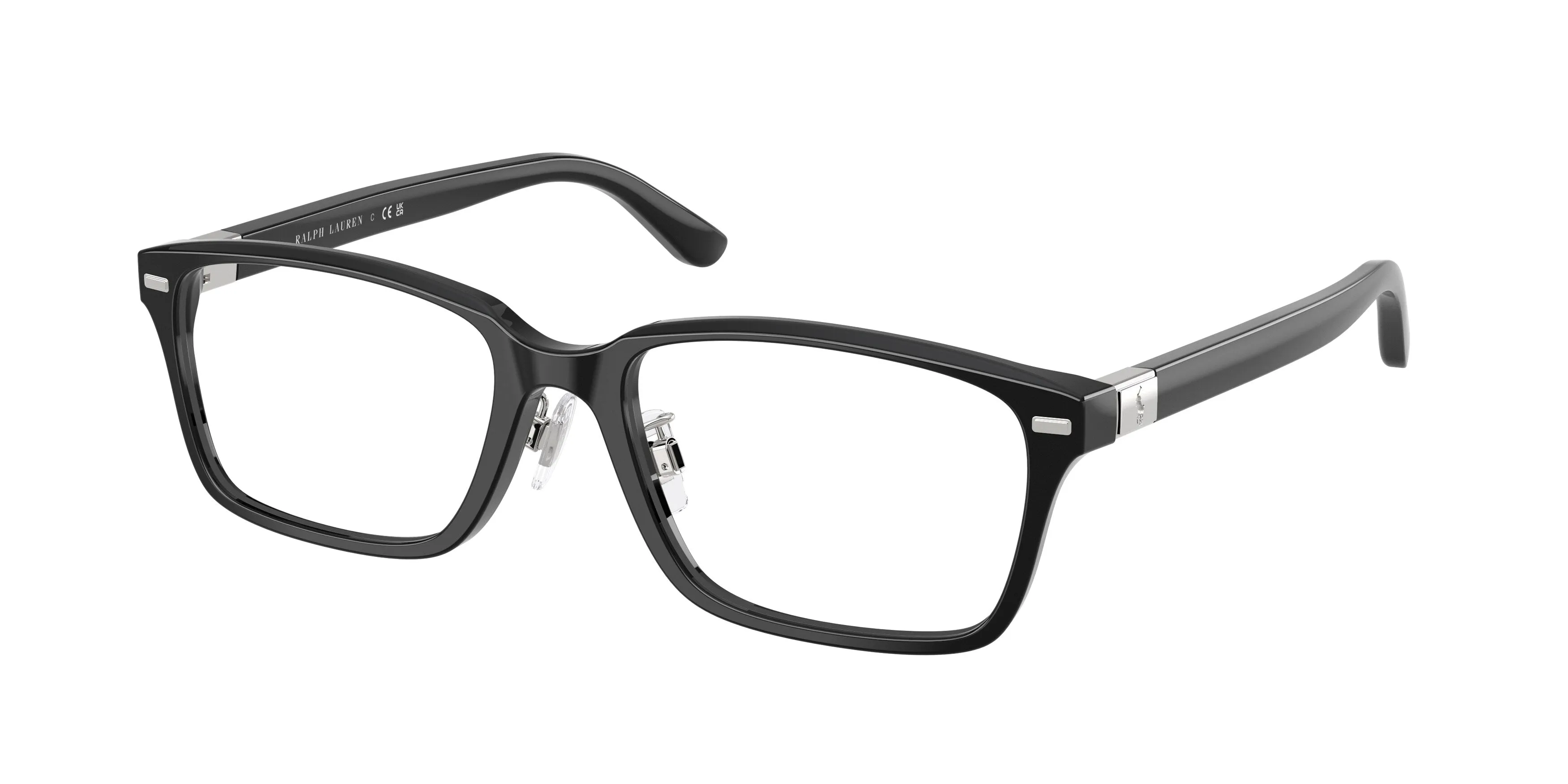 Polo Ralph Lauren PH2299D 5001 Montature da vista Acetato Nero Squadrata Normale - immagine 1