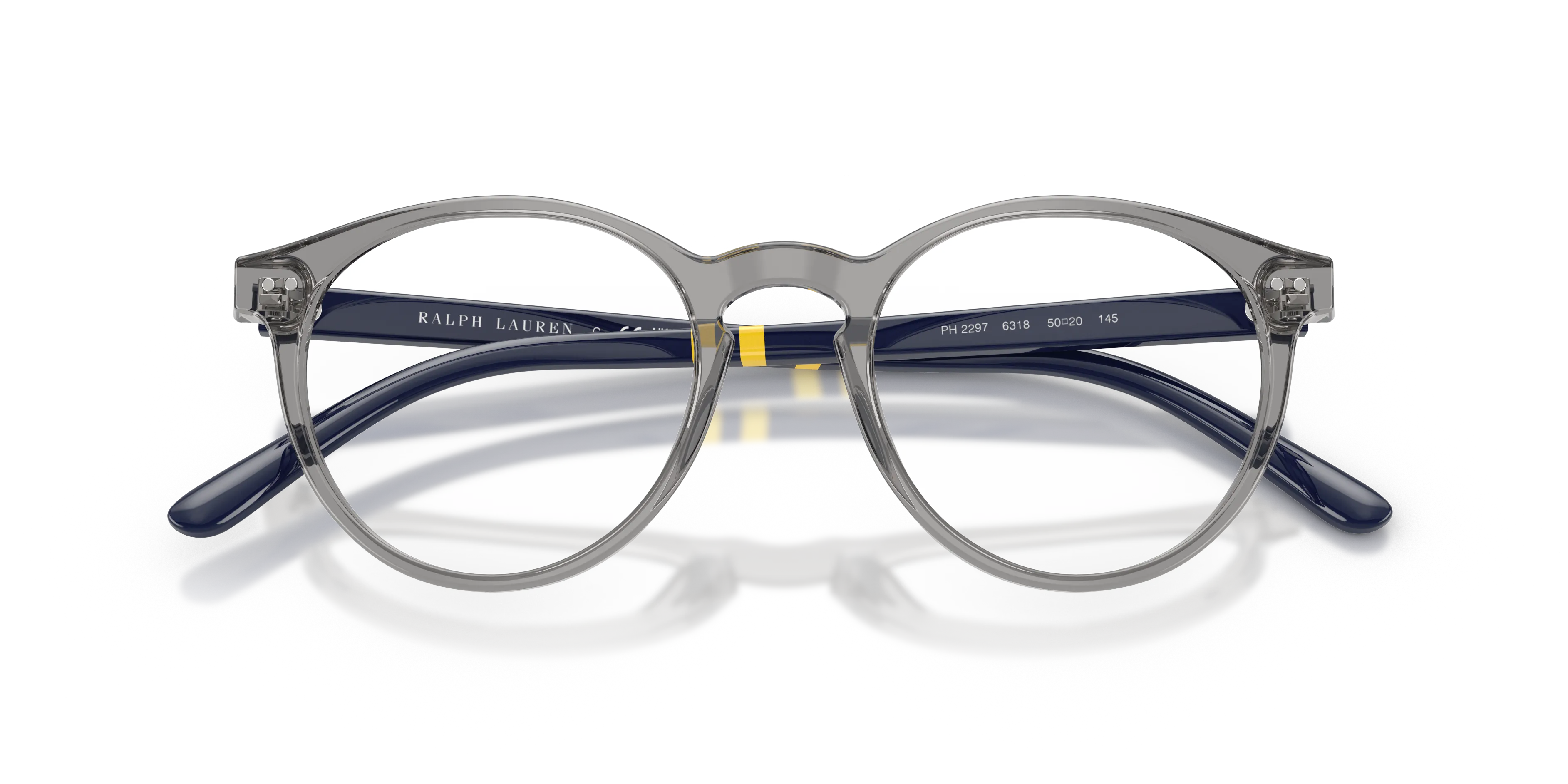 Polo Ralph Lauren PH2297 6318 Montature da vista Acetato Grigio Rotonda Normale - immagine 2