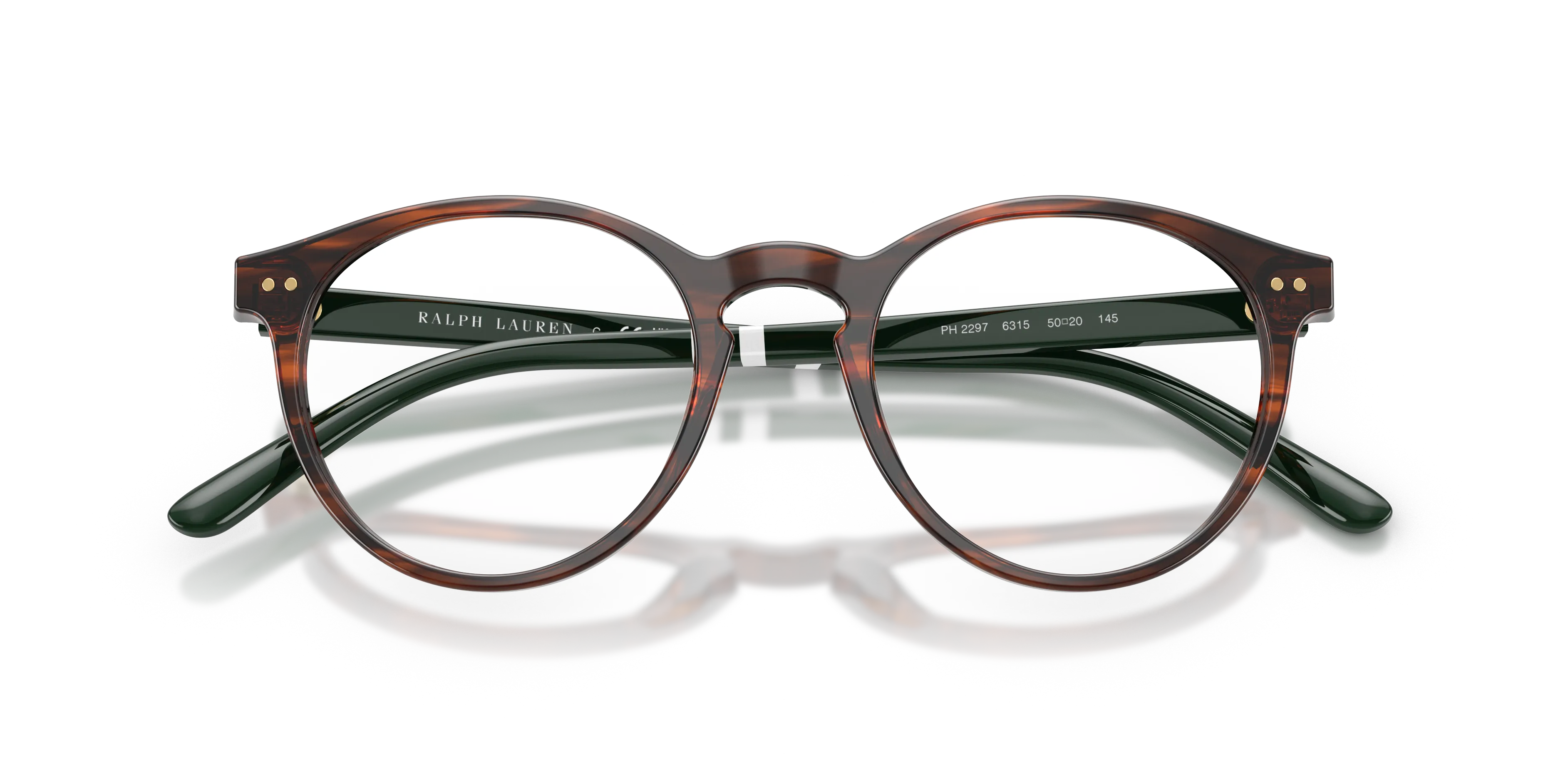 Polo Ralph Lauren PH2297 6315 Montature da vista Acetato Marrone Rotonda Normale - immagine 2