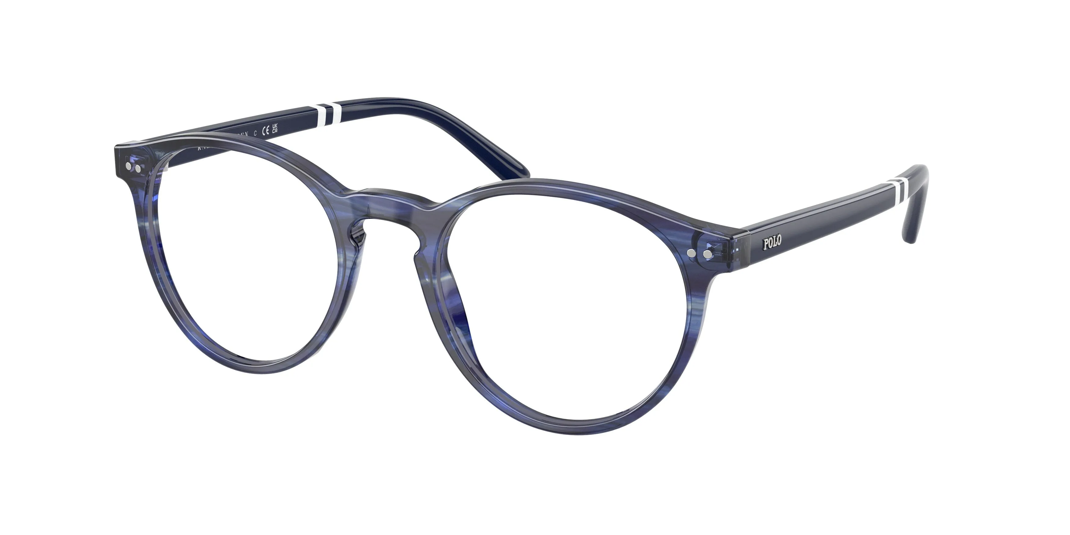 Polo Ralph Lauren PH2297 6314 Montature da vista Acetato Blu Rotonda Normale - immagine 1