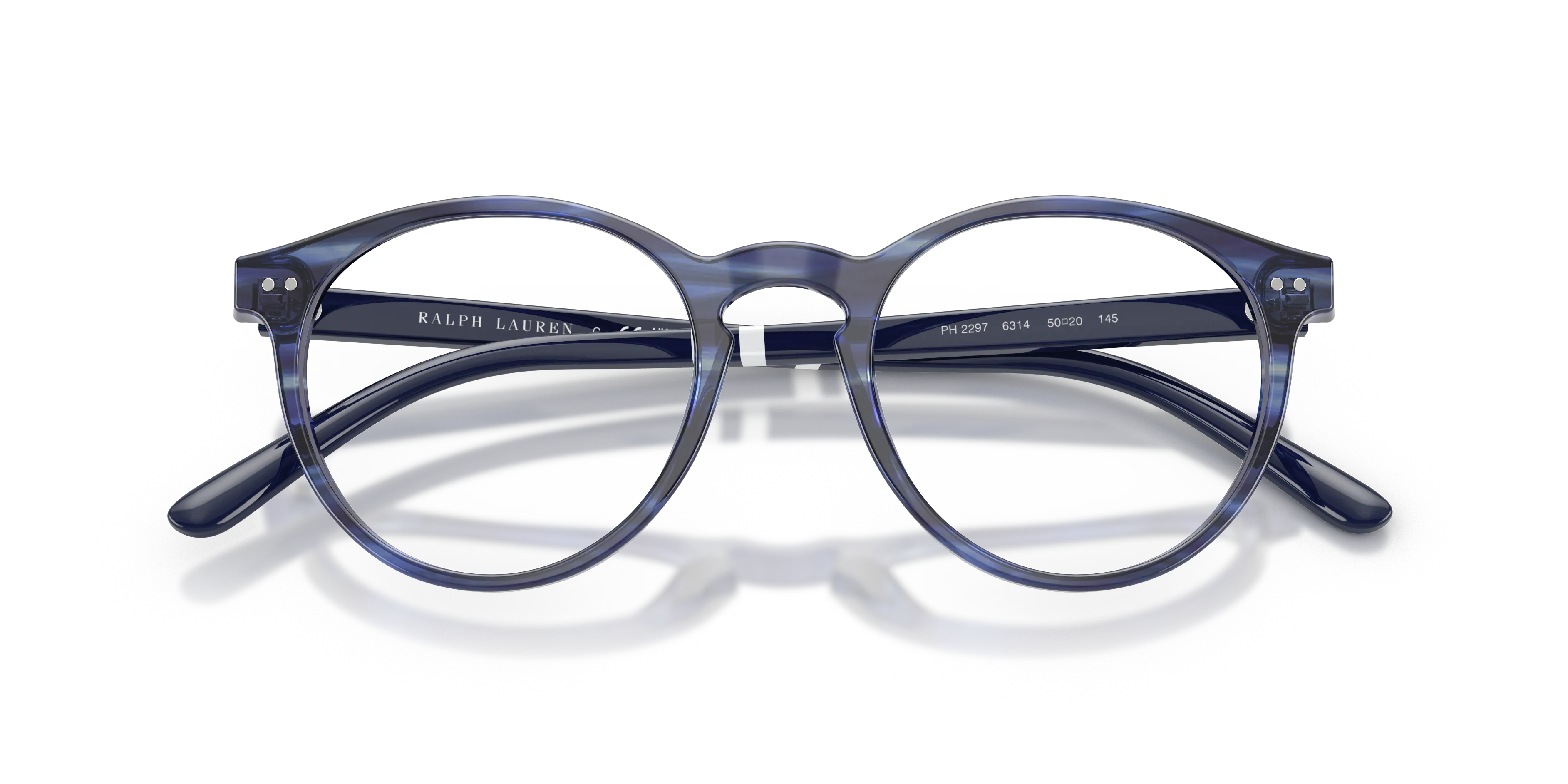 Polo Ralph Lauren PH2297 6314 Montature da vista Acetato Blu Rotonda Normale - immagine 2
