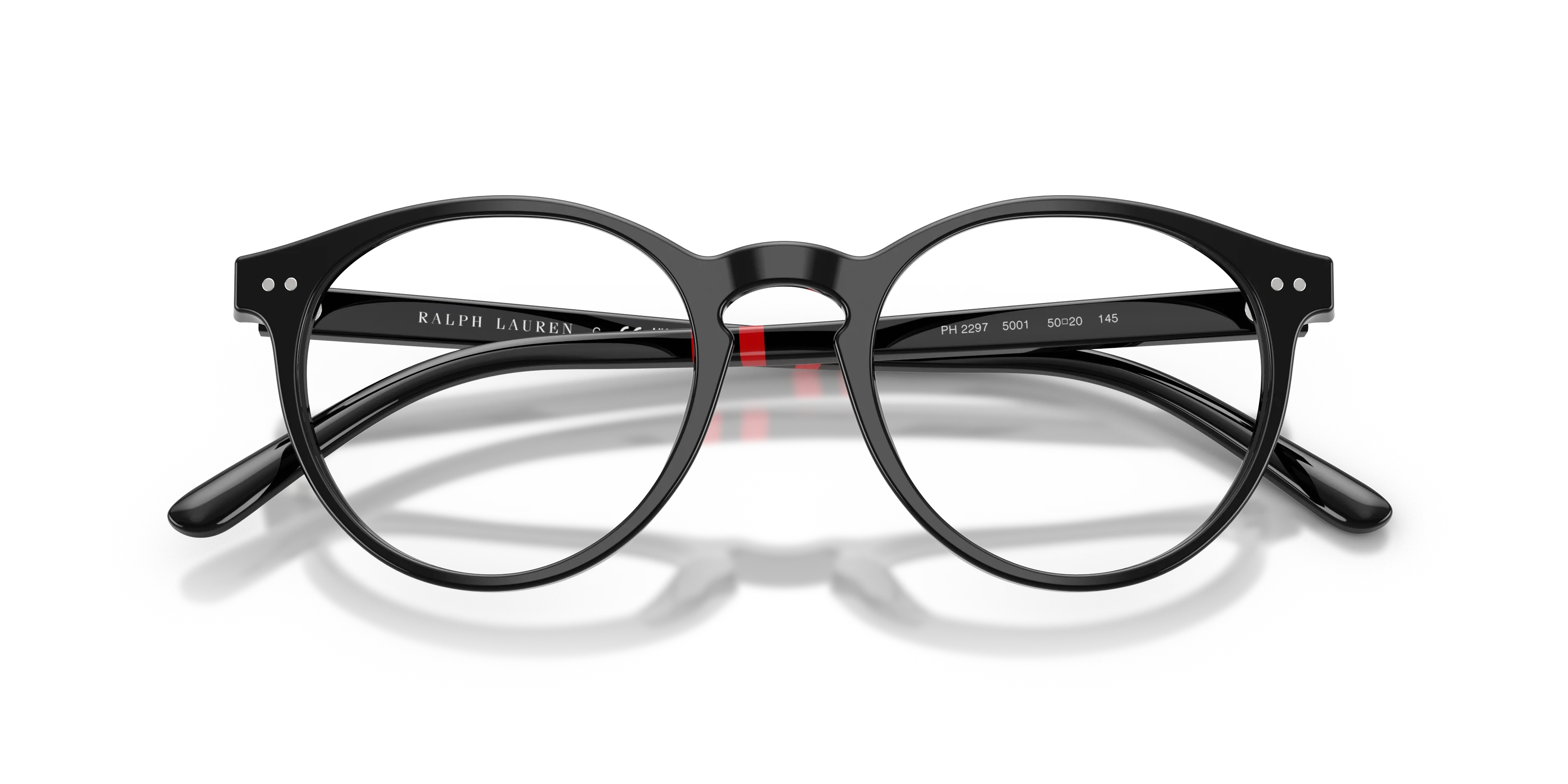 Polo Ralph Lauren PH2297 5001 Montature da vista Acetato Nero Rotonda Normale - immagine 2