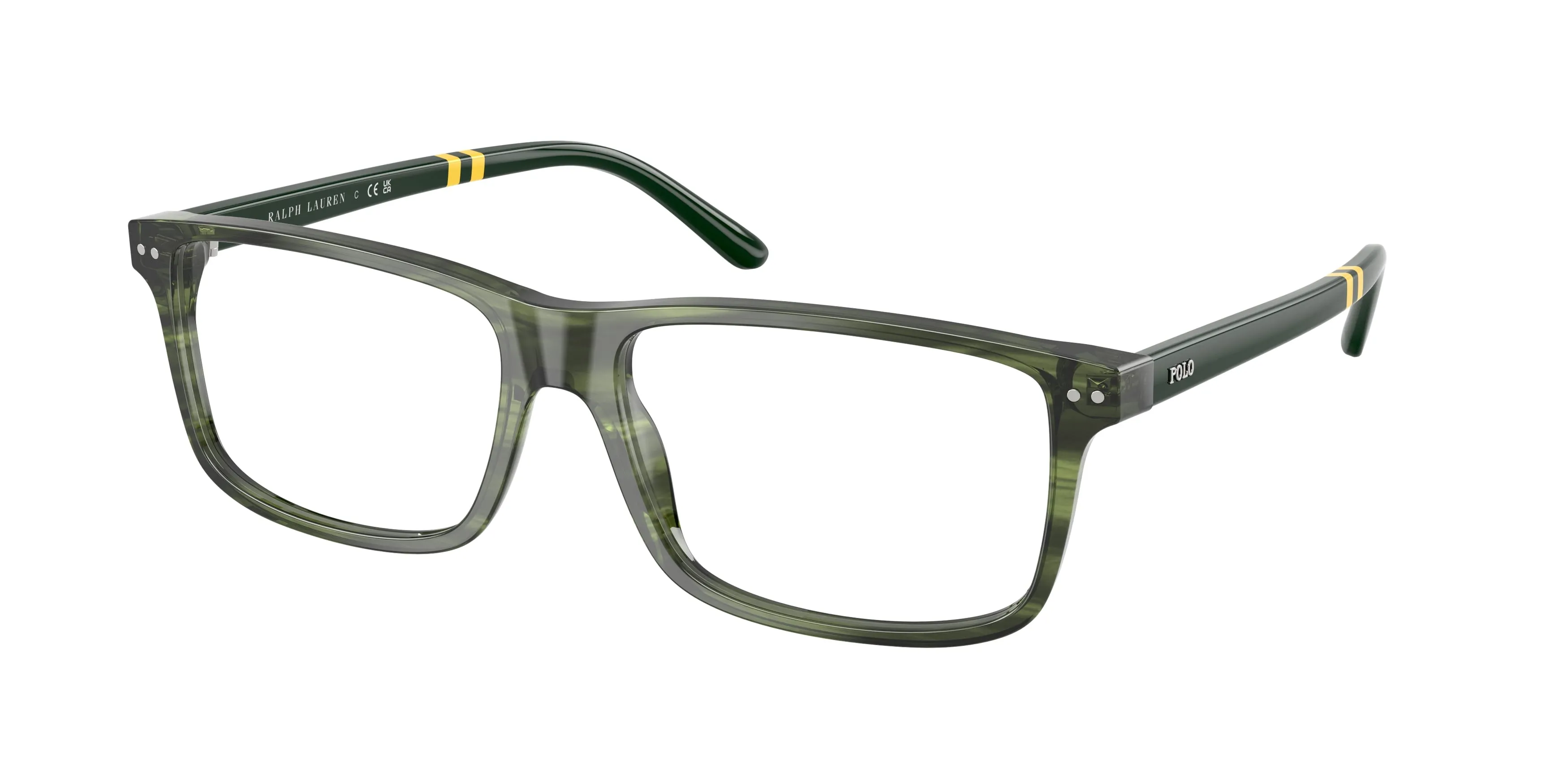 Polo Ralph Lauren PH2296 6316 Montature da vista Acetato Verde Squadrata Normale - immagine 1