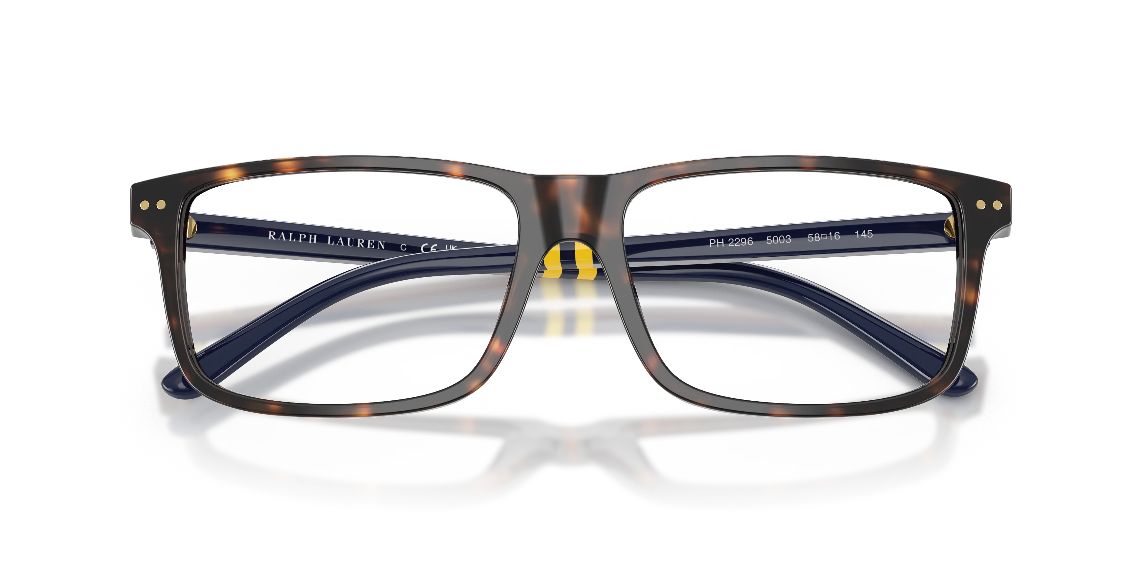 Polo Ralph Lauren PH2296 5003 Montature da vista Acetato Tartaruga Squadrata Normale - immagine 2