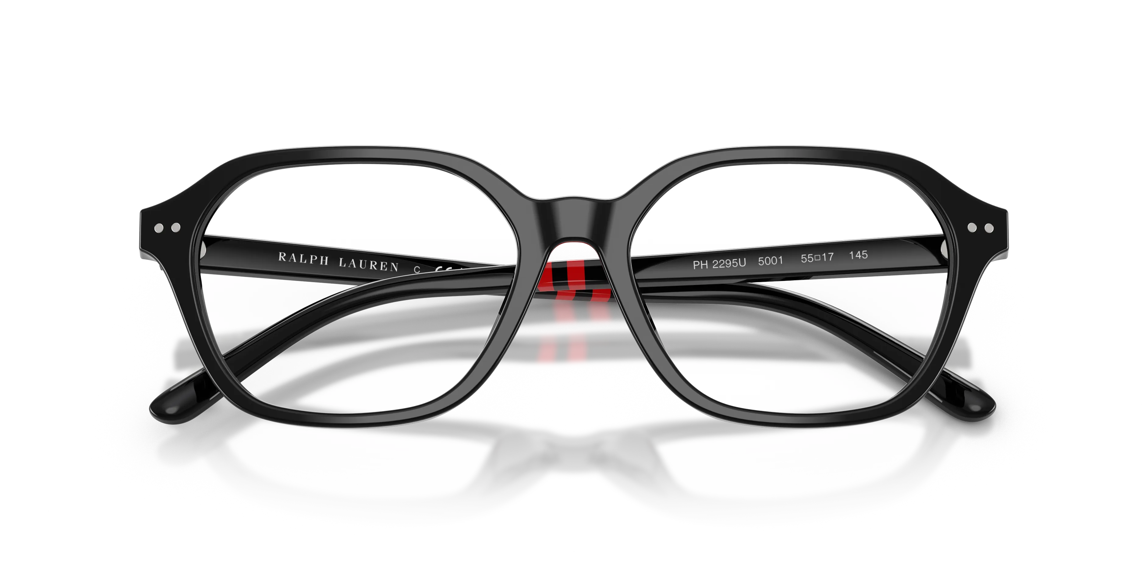 Polo Ralph Lauren PH2295U 5001 Montature da vista Acetato Nero Squadrata Normale - immagine 2