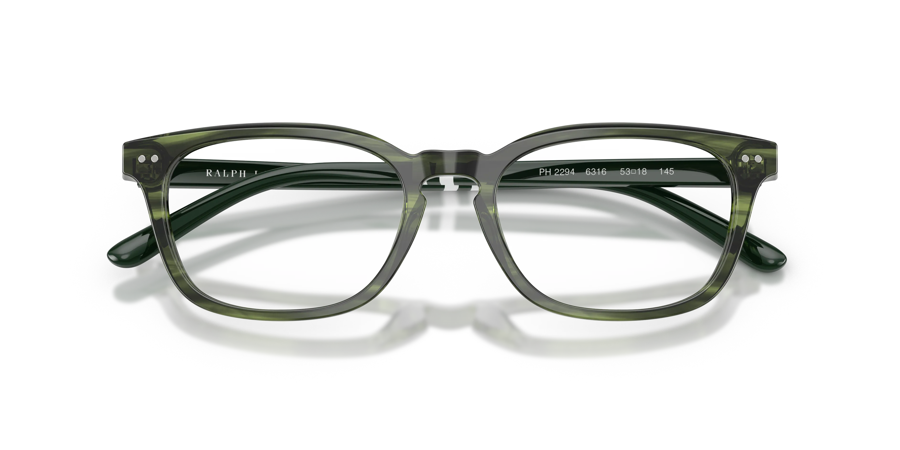 Polo Ralph Lauren PH2294 6316 Montature da vista Acetato Verde Cat Eye Normale - immagine 2