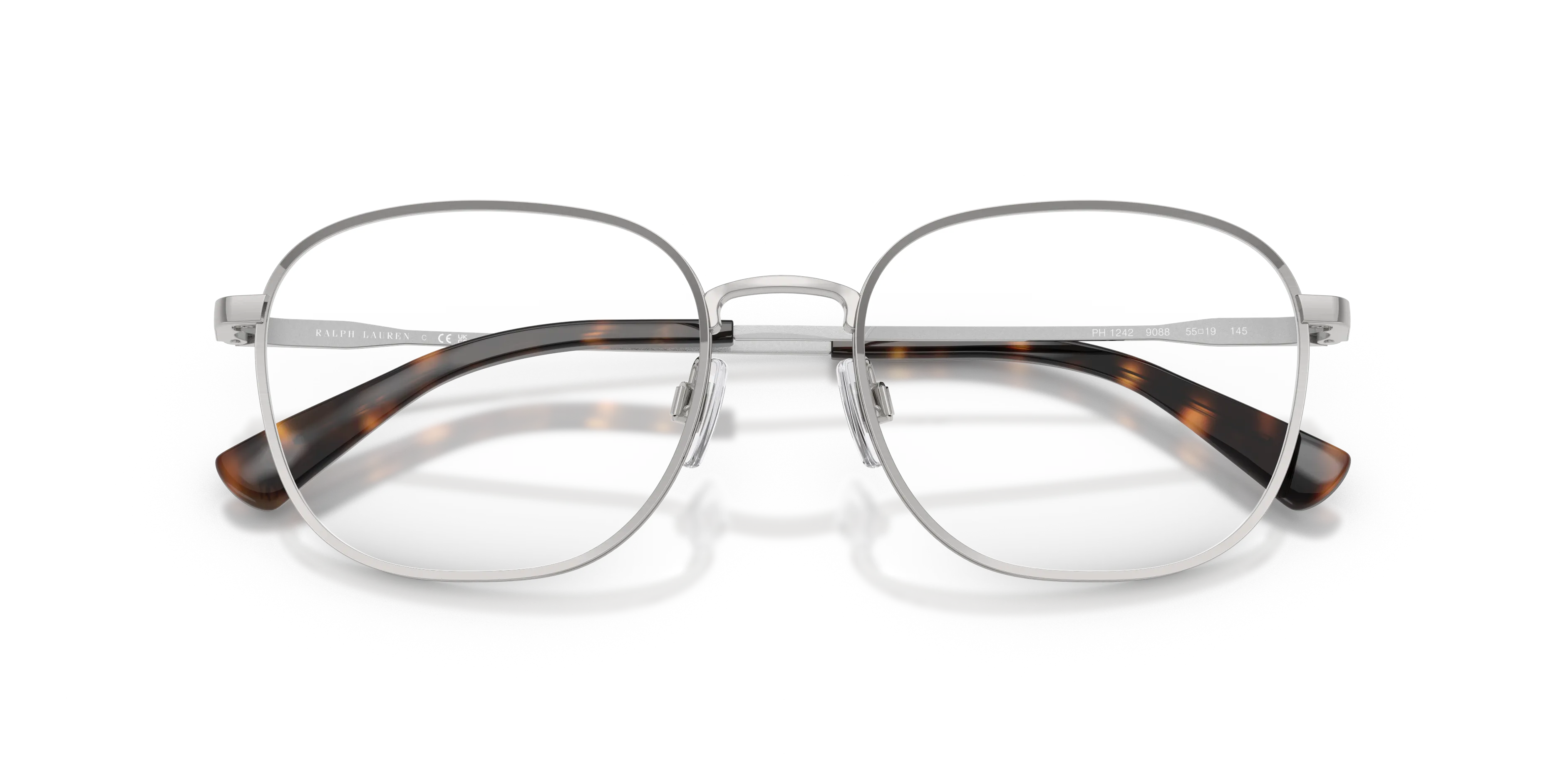 Polo Ralph Lauren PH1242 9088 Montature da vista Metallo Argento Squadrata Normale - immagine 2