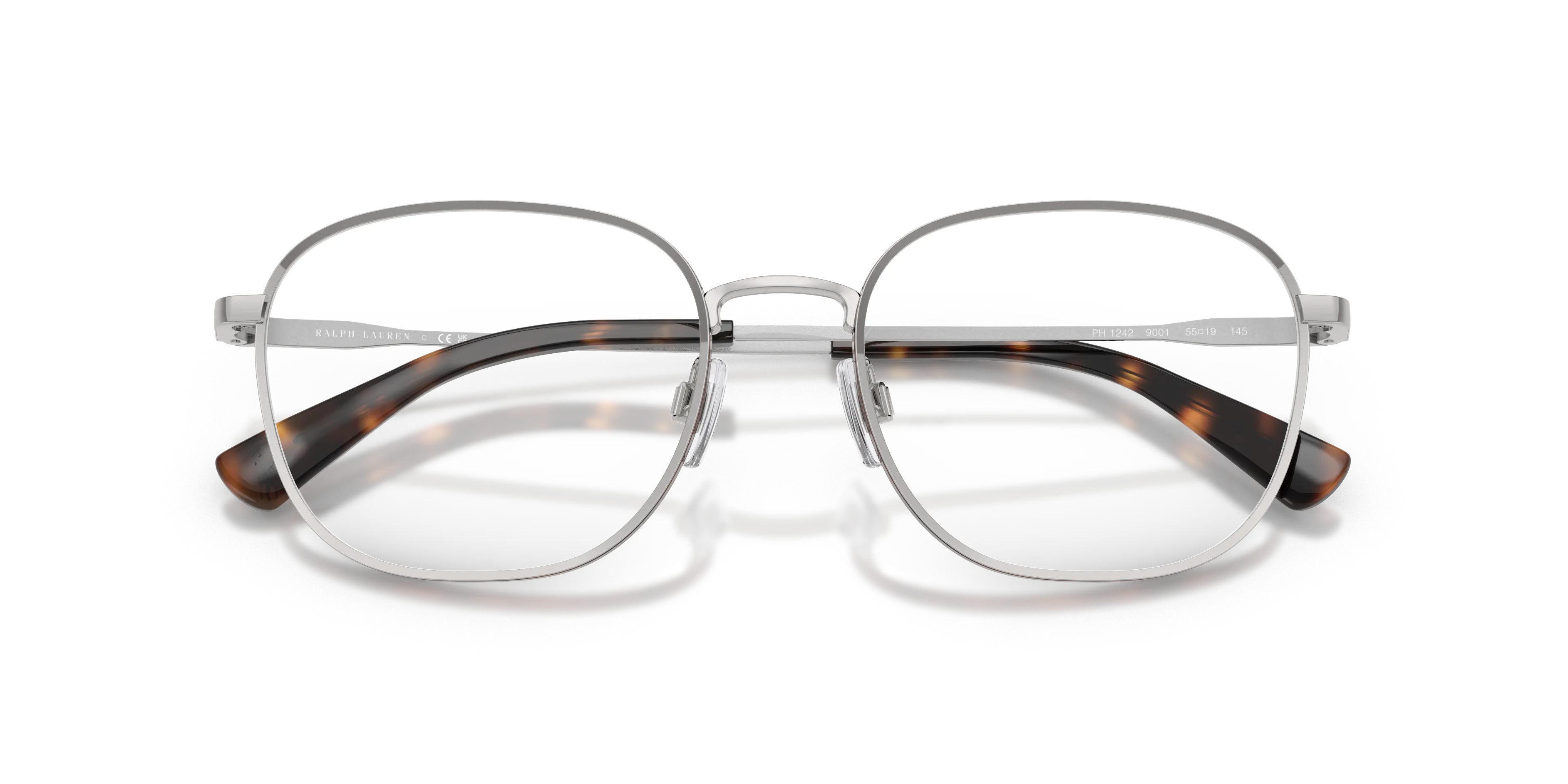 Polo Ralph Lauren PH1242 9001 Montature da vista Metallo Argento Squadrata Normale - immagine 2