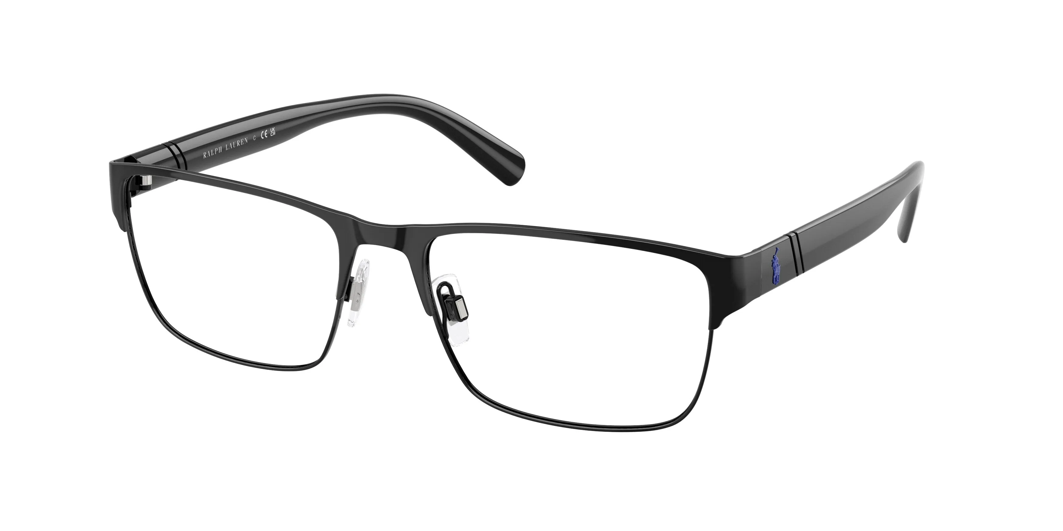 Polo Ralph Lauren PH1175 9223 Montature da vista Metallo Nero Squadrata Normale - immagine 1
