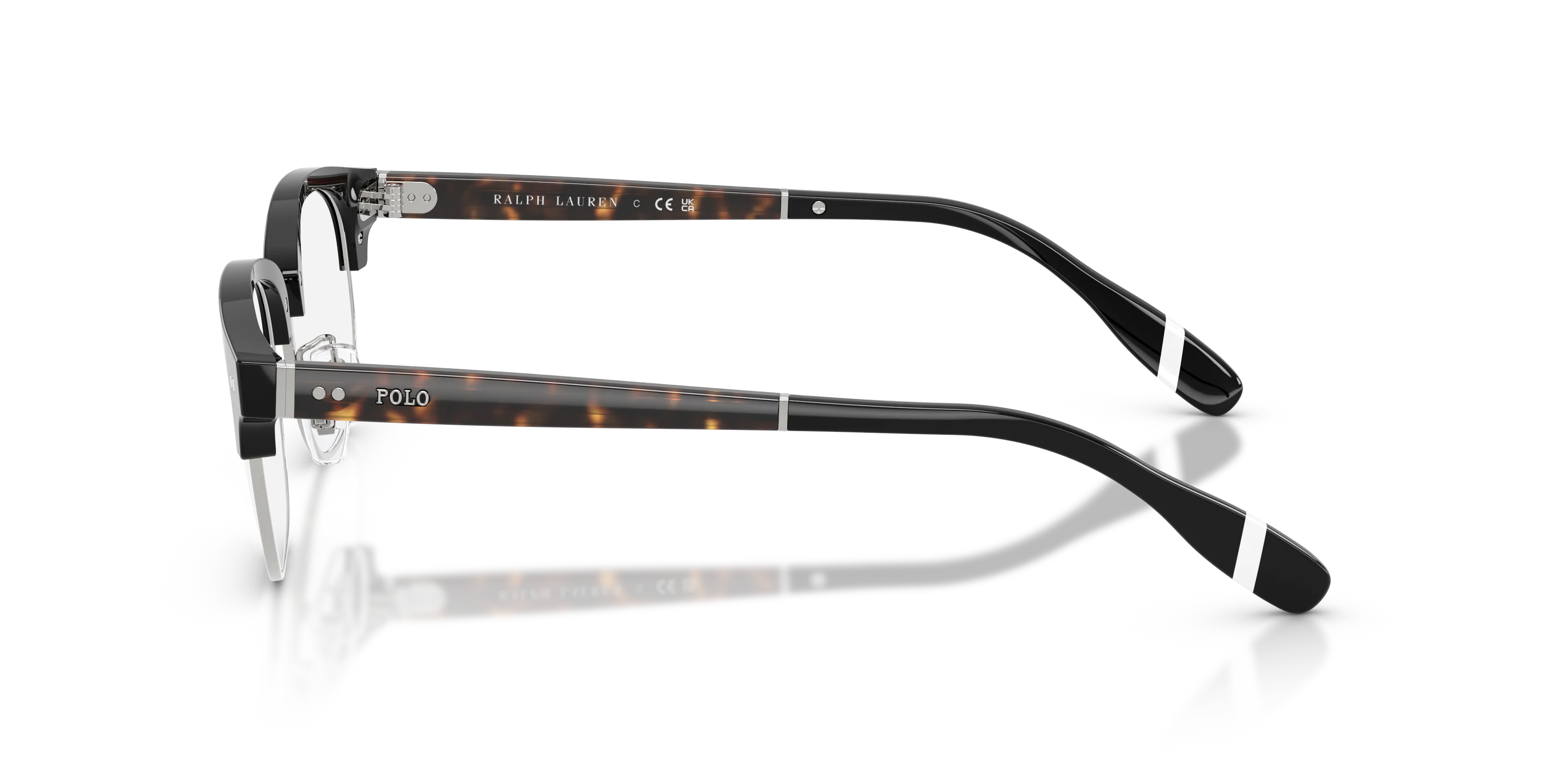 Polo Ralph Lauren PH2298D 5001 Montature da vista Acetato Nero Squadrata Normale - immagine 4